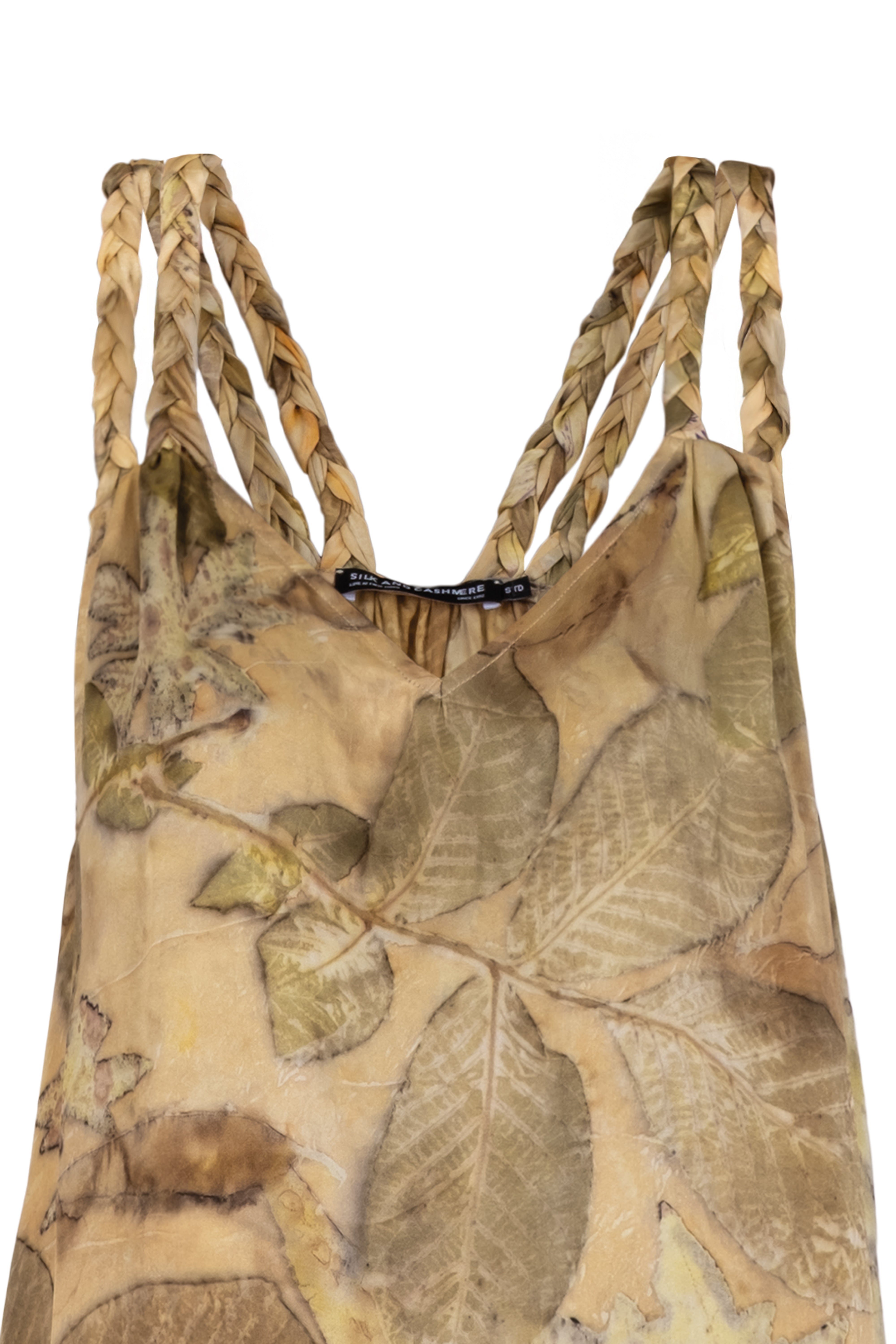 Sarı Saf İpek Ekolojik Elbise - Limited Edition