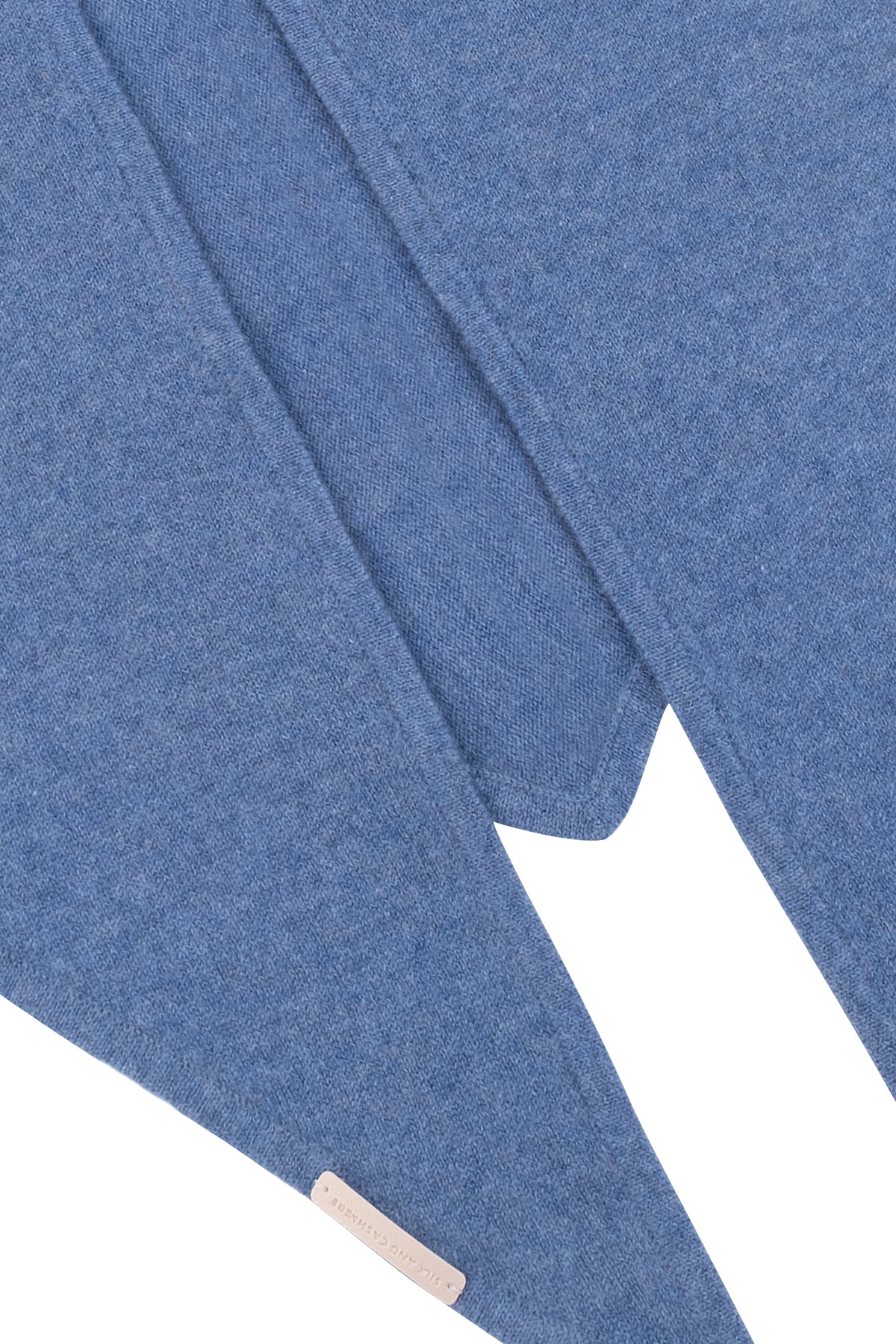 Denim Rose Saf Kaşmir Fular Bandana 115x45x45 cm