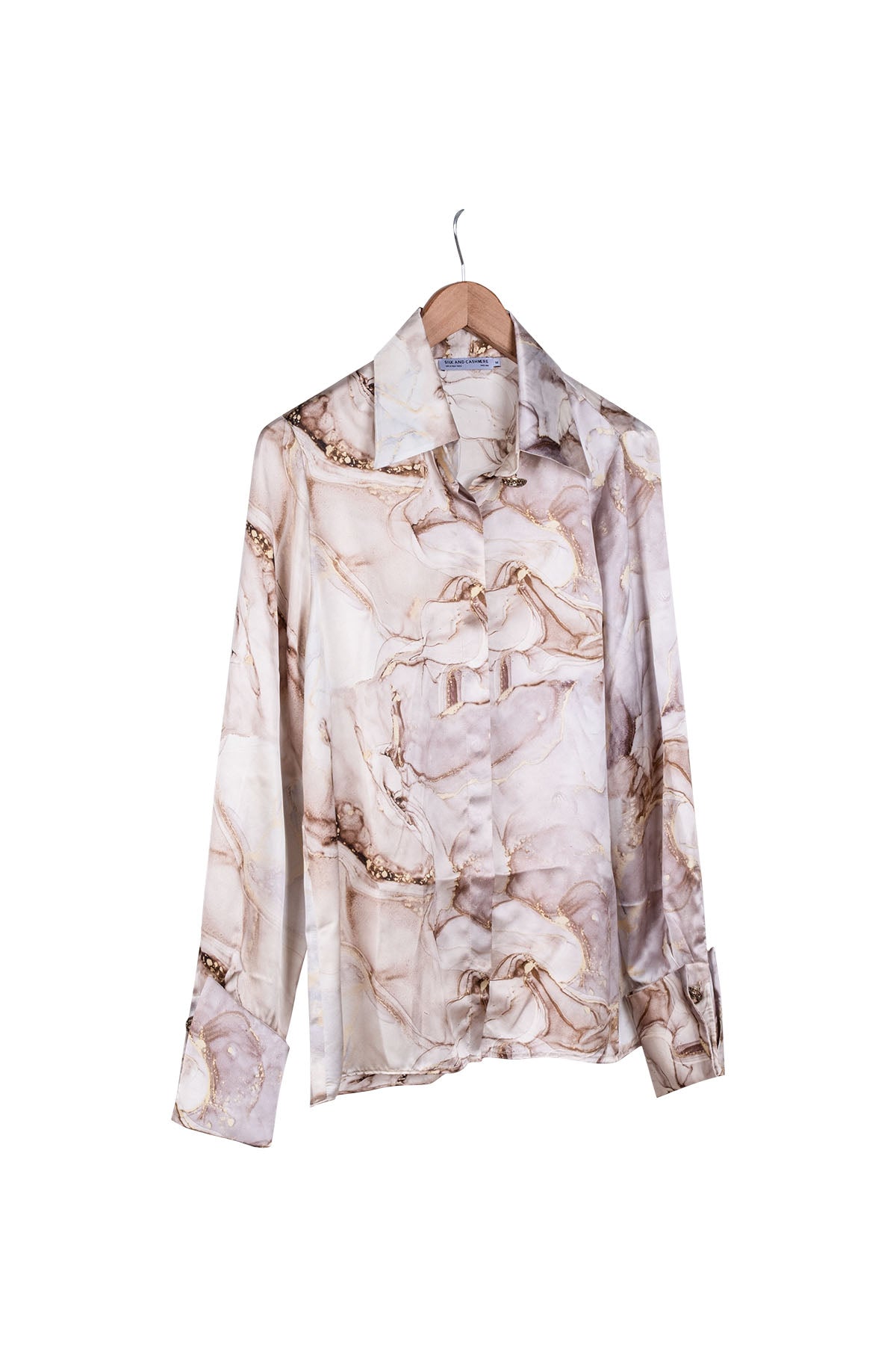 Açık Gri Limited Edition Saf İpek Gömlek