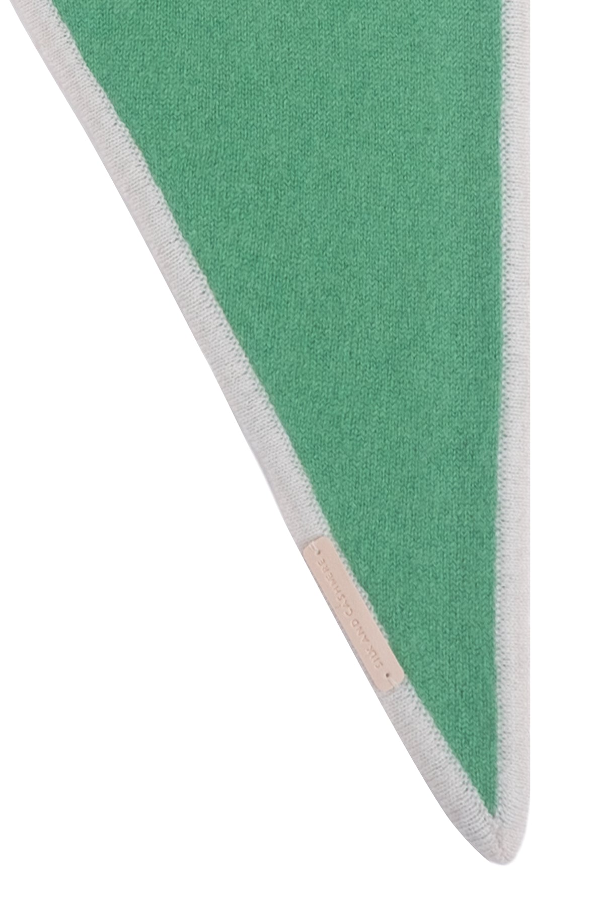 Yeşil Rose Saf Kaşmir Mini Atkı 88x26 cm