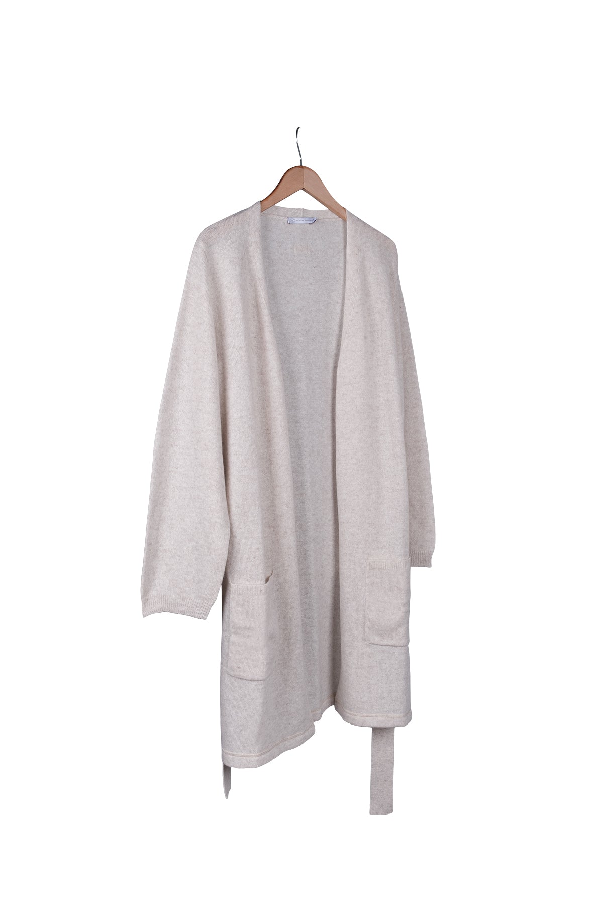 Kum Beji Lilly Saf Kaşmir Uzun Hırka