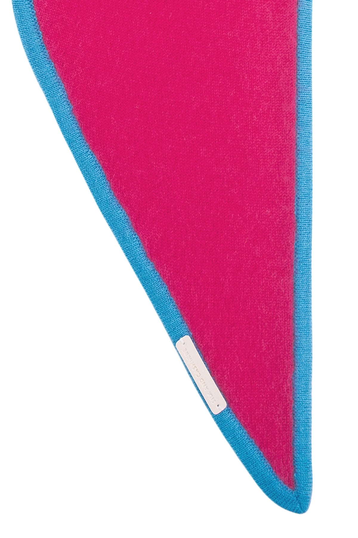 Pembe Rose Saf Kaşmir Mini Atkı 88x26 cm