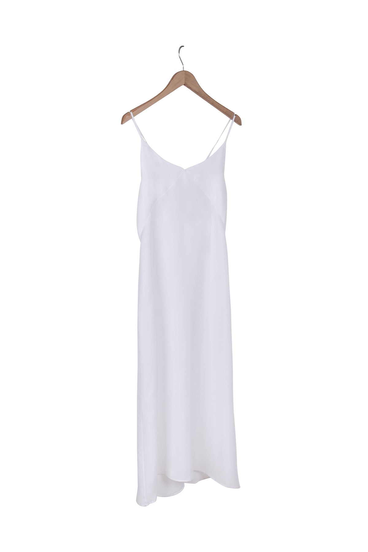 Ekru & More Claudia V Yaka Askılı Kupro Gecelik