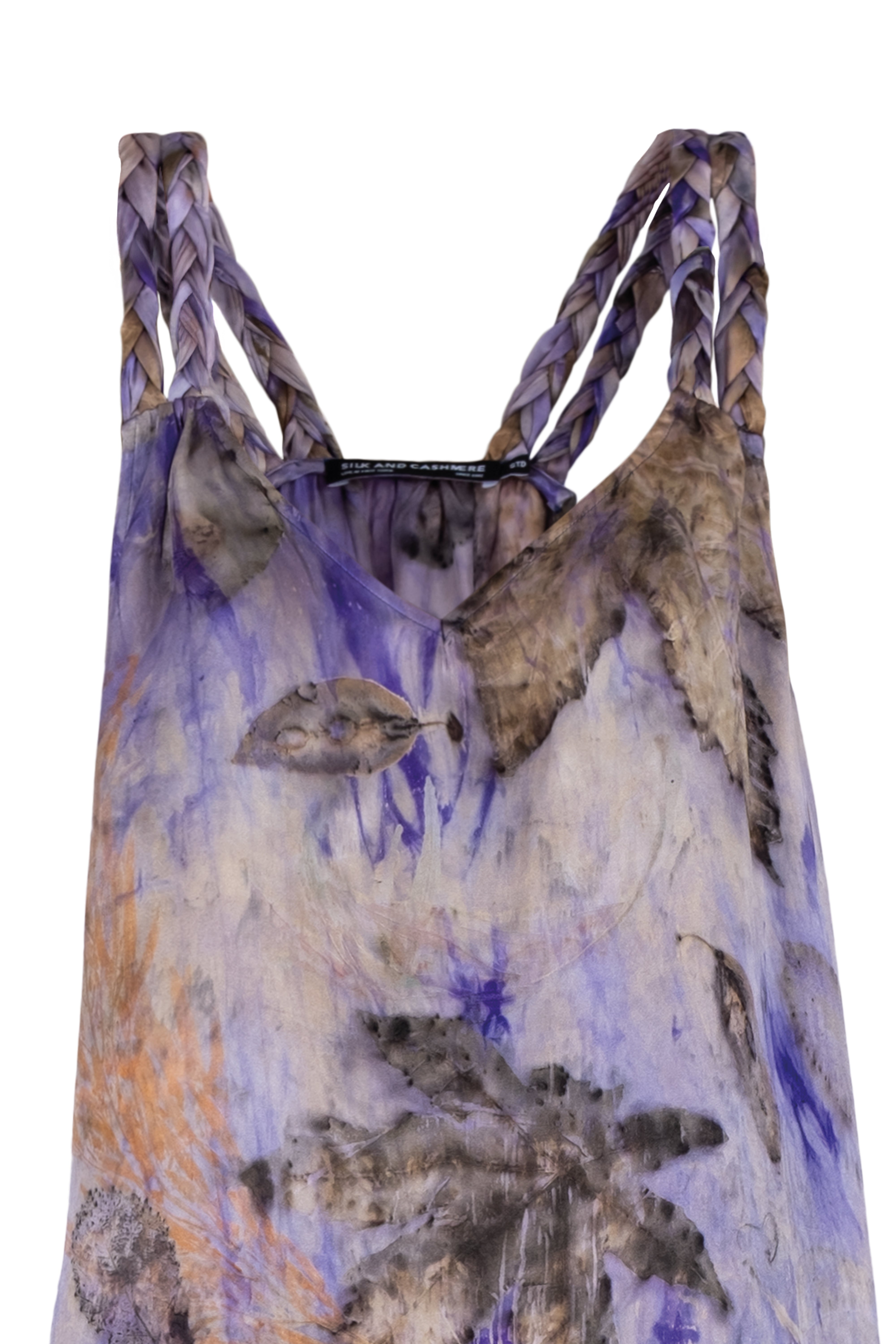 Mor Saf İpek Ekolojik Elbise - Limited Edition