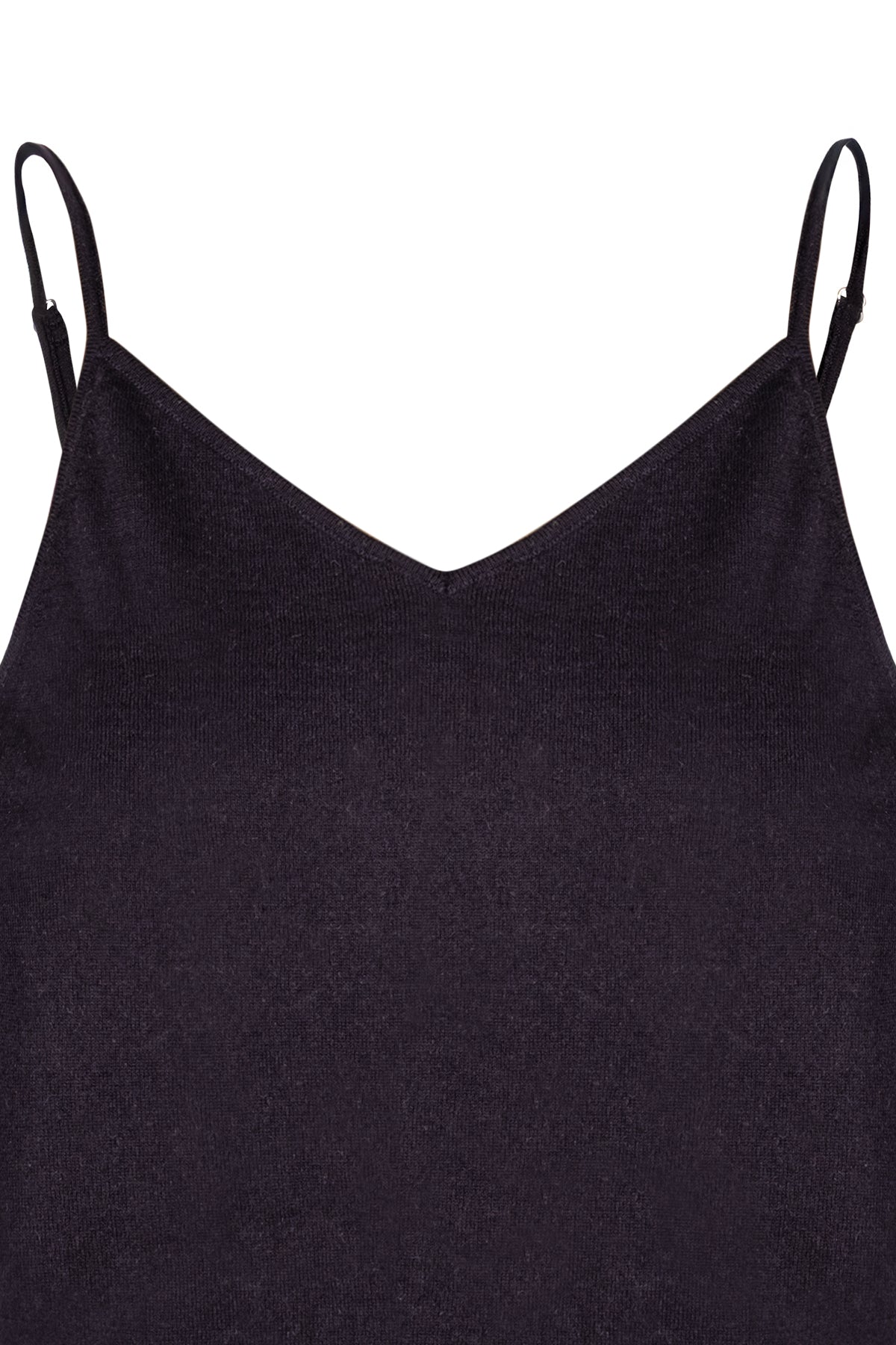 Siyah Zoe İpek Kaşmir Camisole Bluz