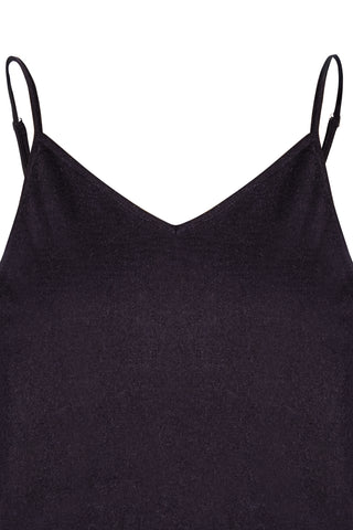Siyah Zoe İpek Kaşmir Camisole