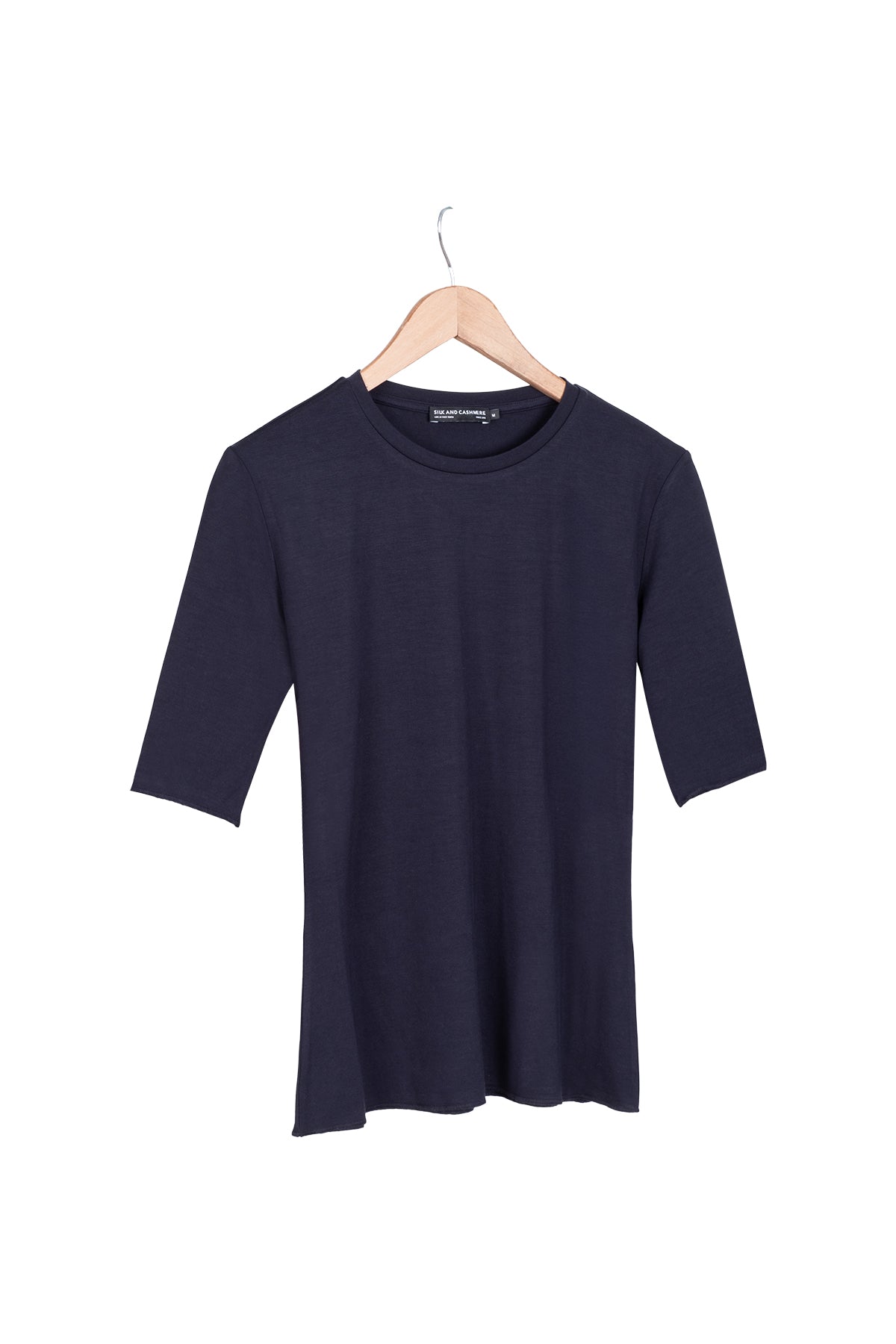 Lacivert Ultralight Yuvarlak Yaka Kısa Kollu Üst