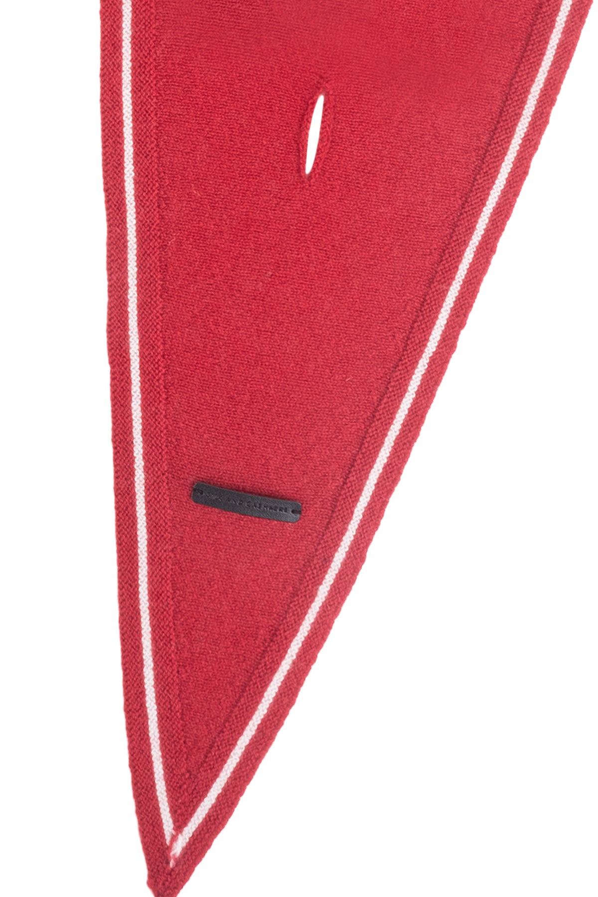 Kırmızı Mini Yün Kaşmir Bandana 30x130 cm