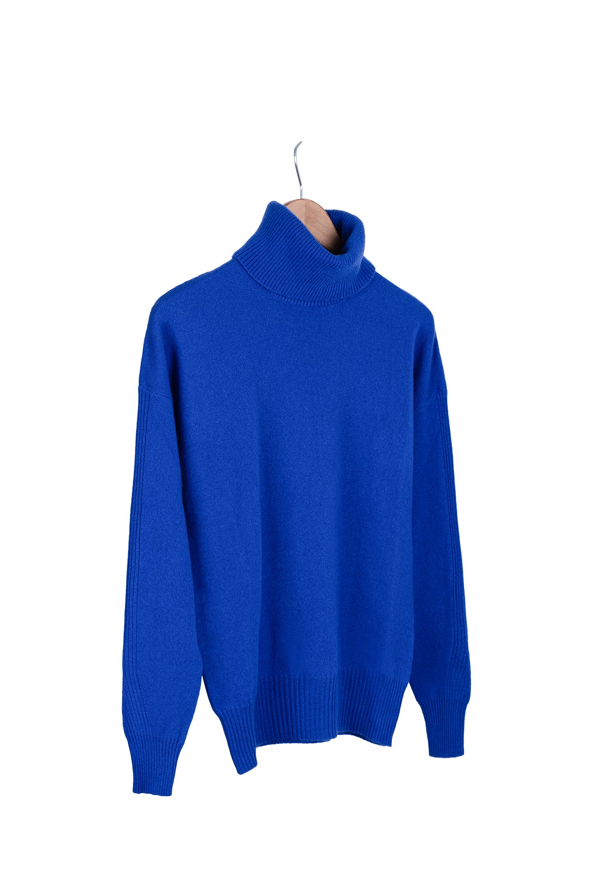 Saks Mavi Lilly Saf Kaşmir Balıkçı Yaka Kazak