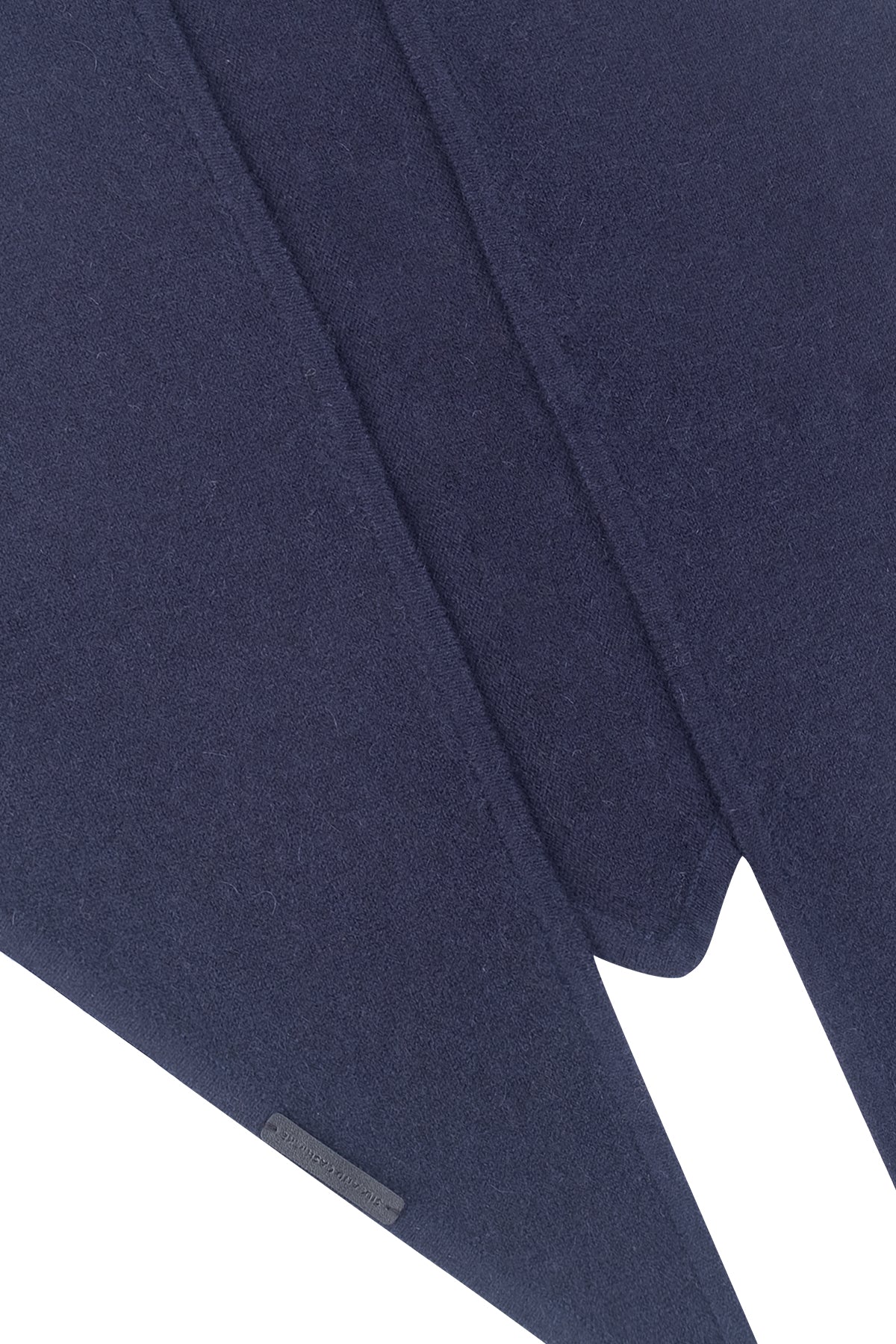 Lacivert Rose Saf Kaşmir Fular Bandana 115x45x45 cm