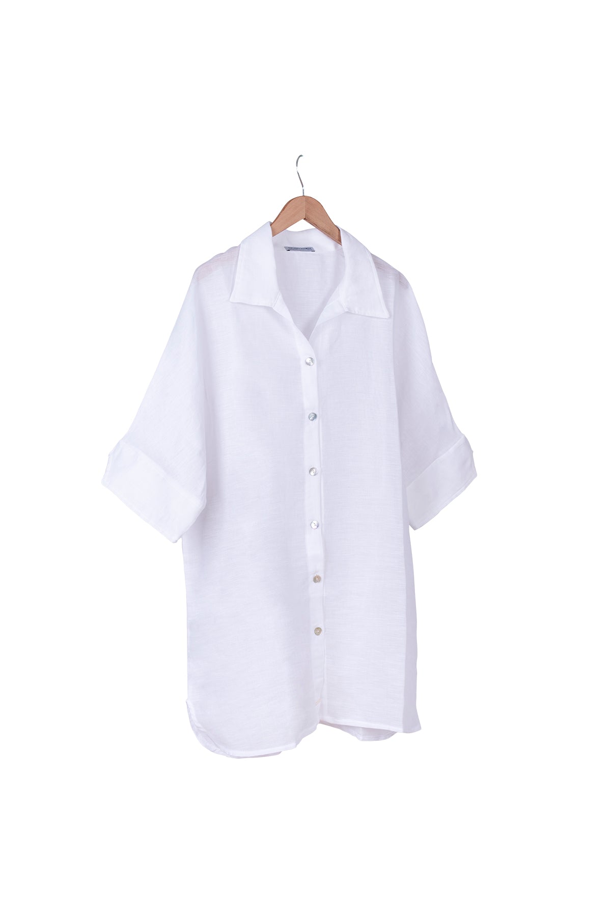 Beyaz Cassandra Tünik Elbise