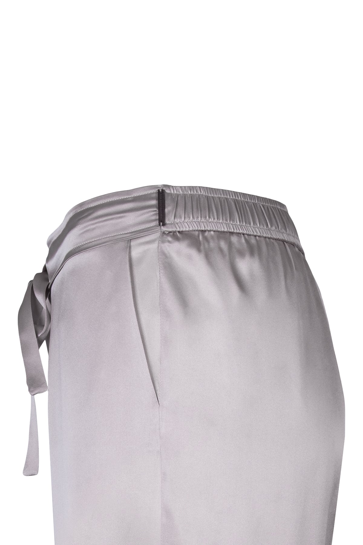 Gri Nature Saf İpek Pantolon