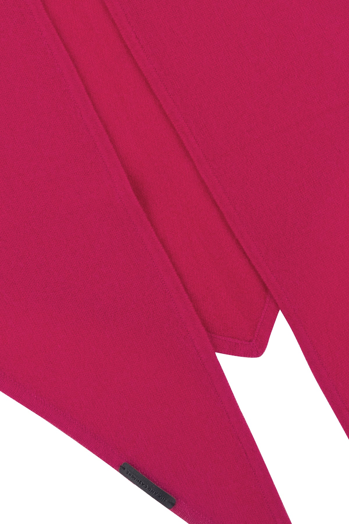 Fuşya Rose Saf Kaşmir Fular Bandana 115x45x45 cm