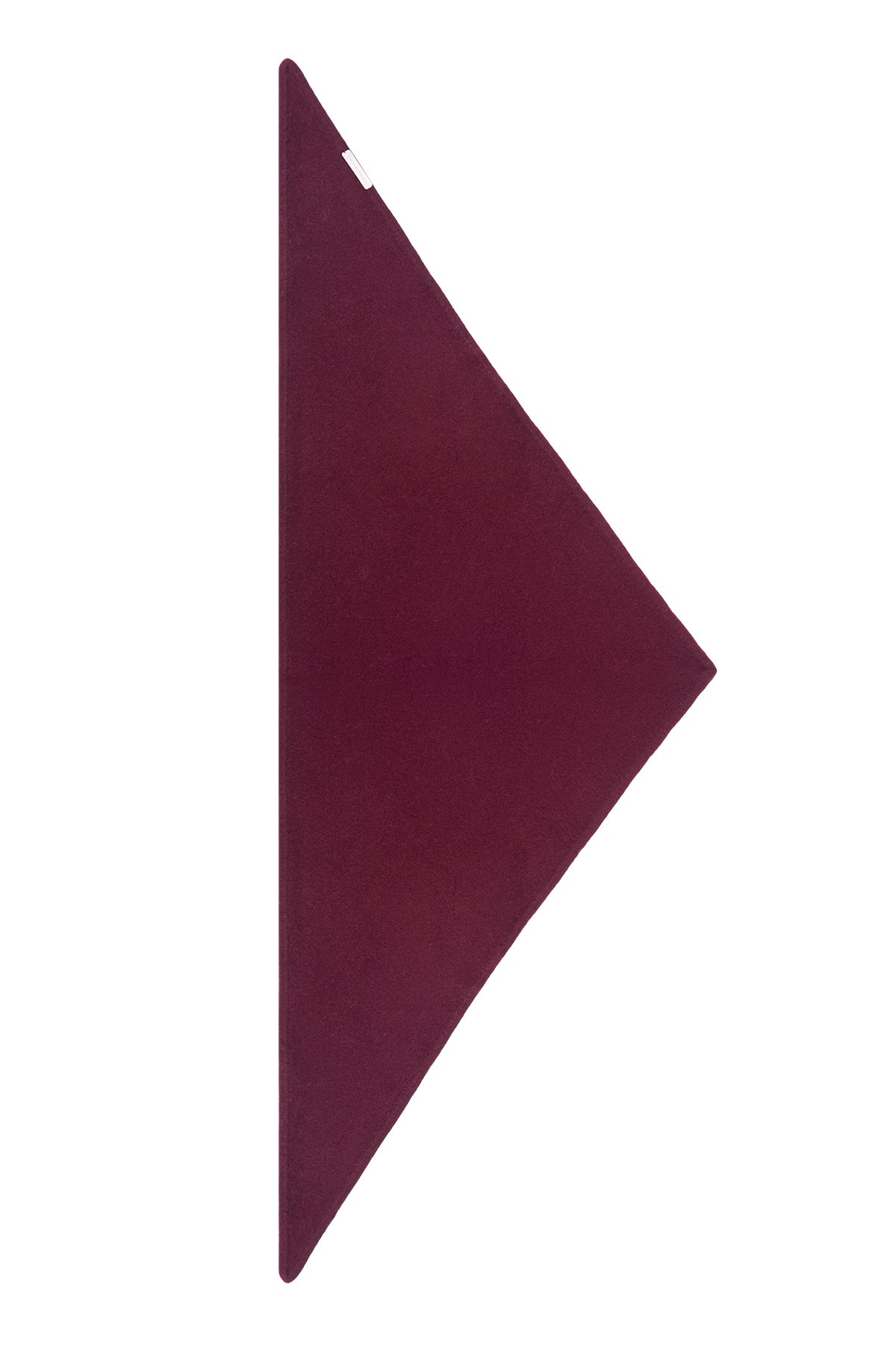 Koyu Bordo Rose Saf Kaşmir Fular Bandana 115x70x70 cm