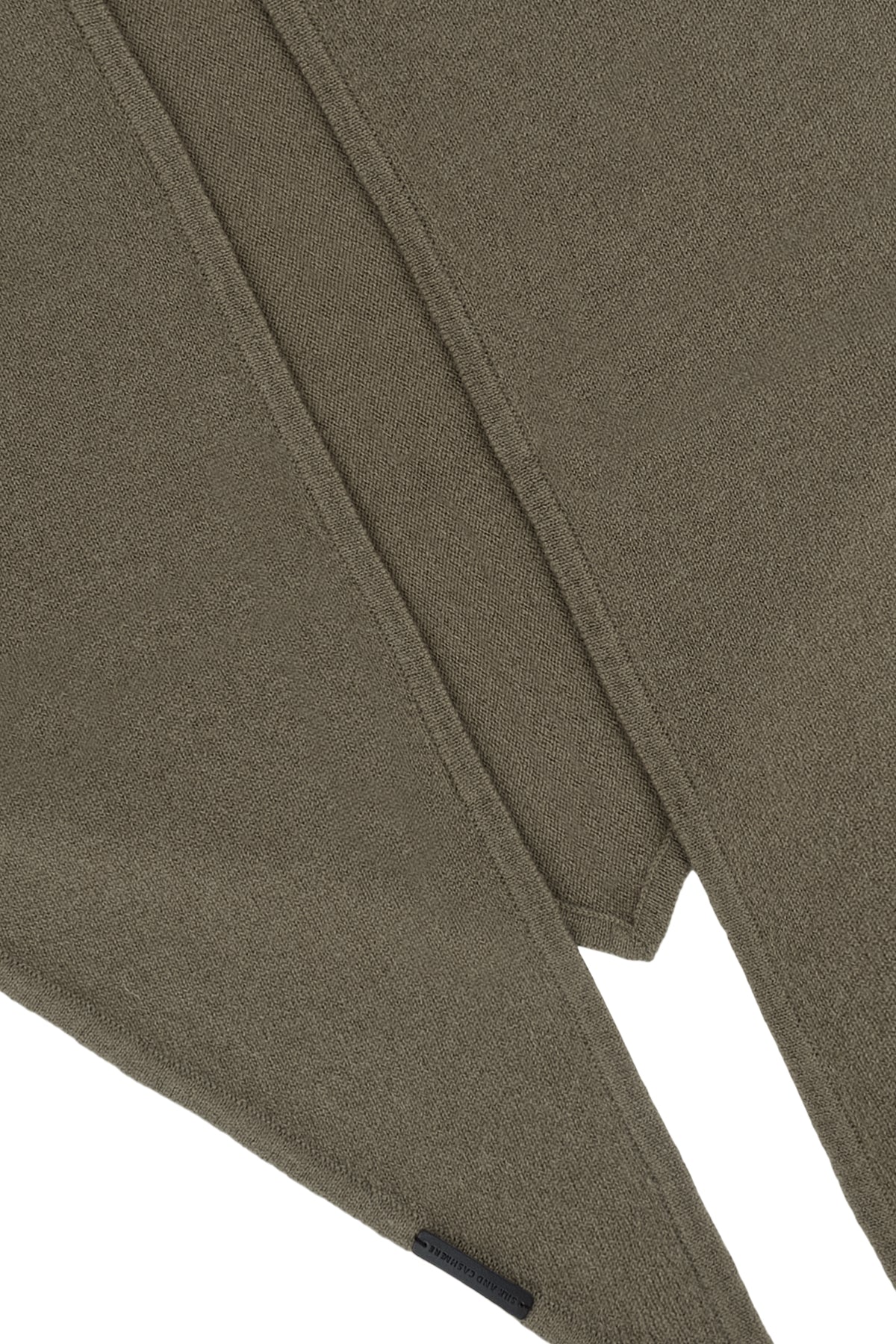 Haki Rose Saf Kaşmir Fular Bandana 115x45x45 cm