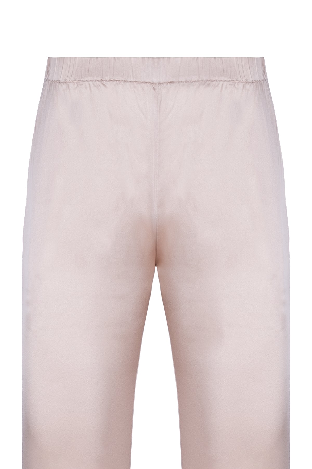 Bej Lindy İpek Pijama Seti