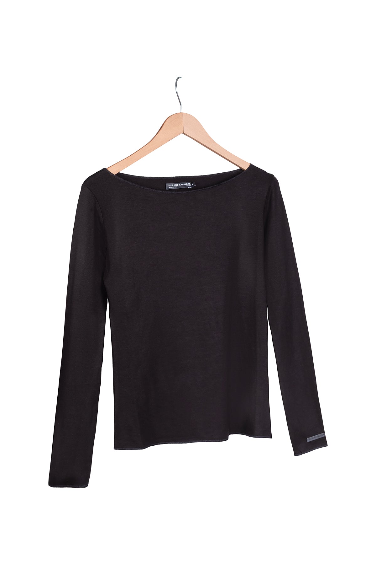 Siyah Ultralight Kayık Yaka Üst