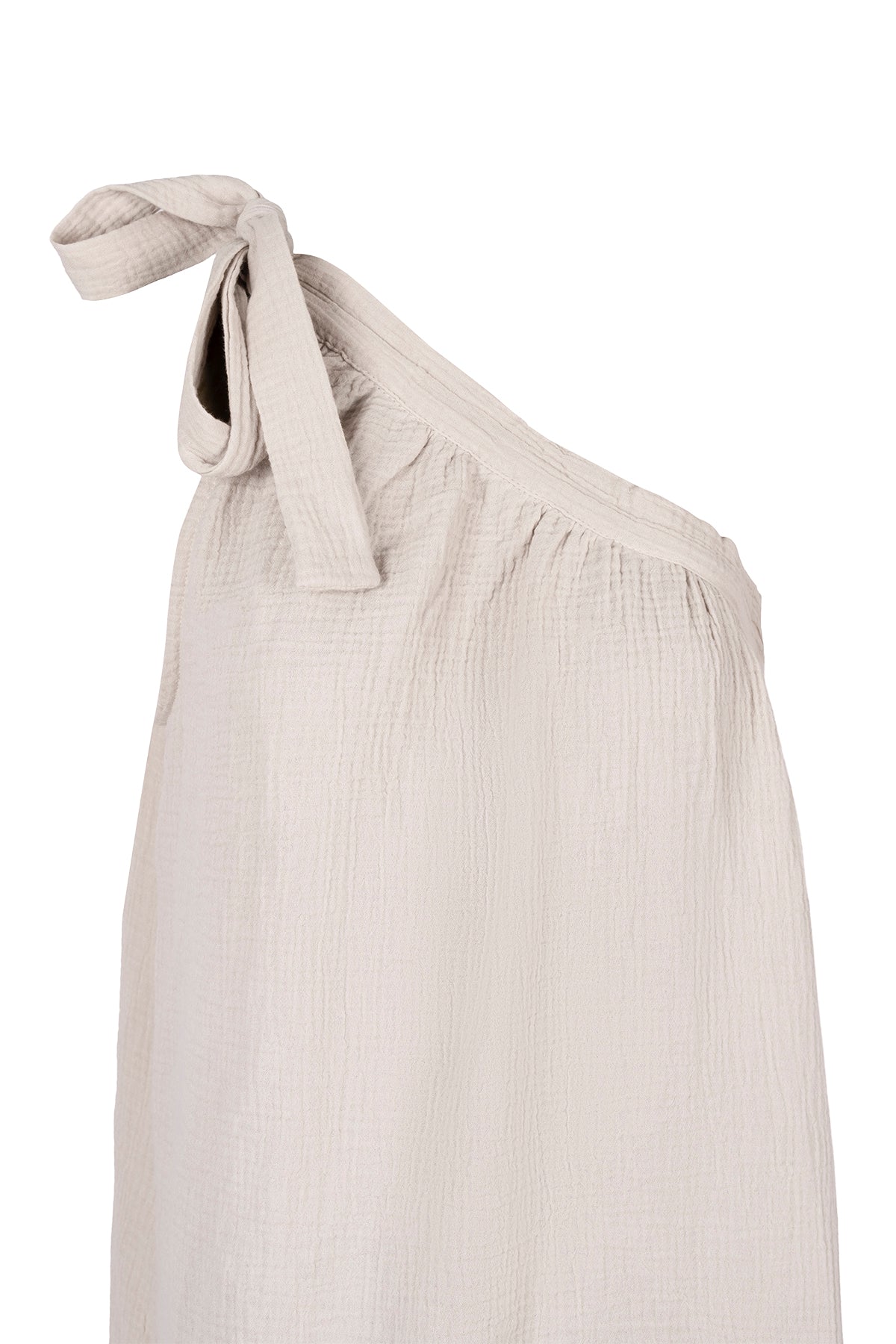 Bej Cassandra Tek Omuz Elbise