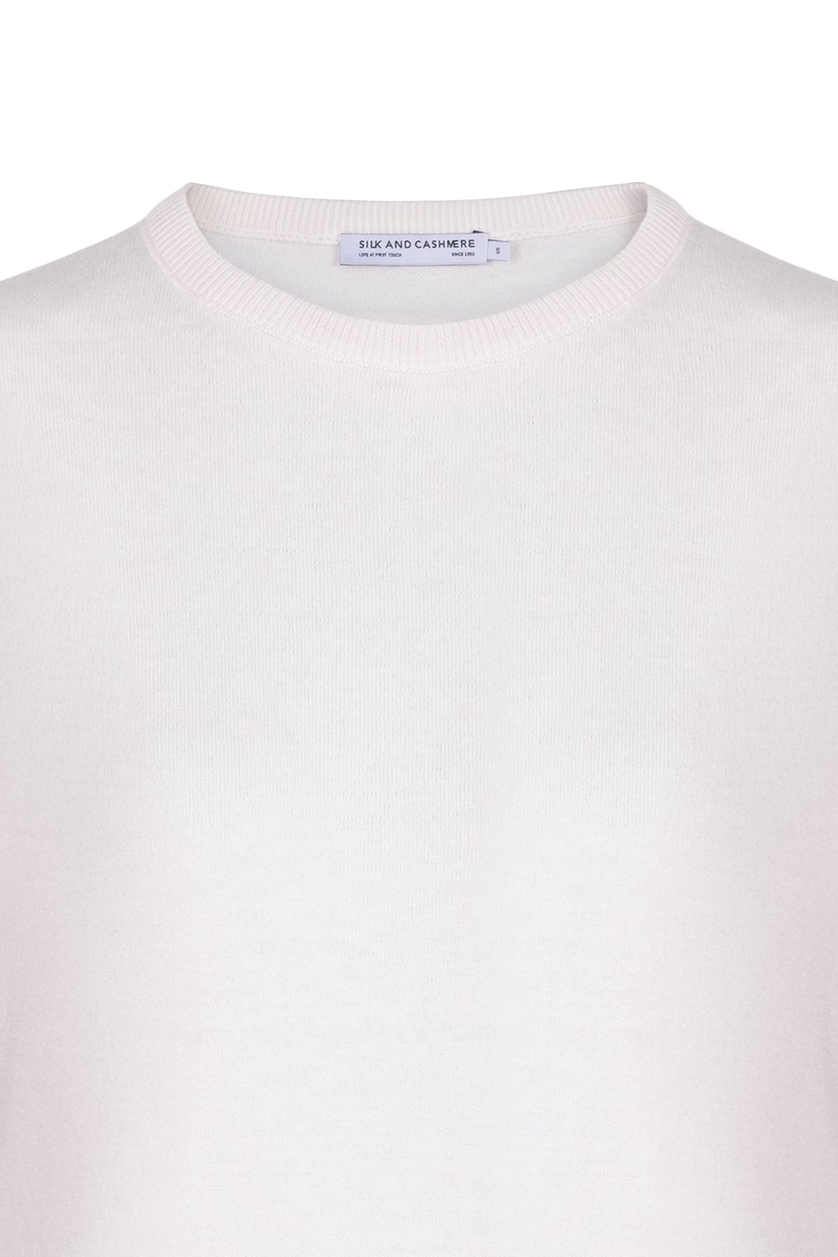 Ekru Mila Yuvarlak Yaka Kısa Kollu Triko