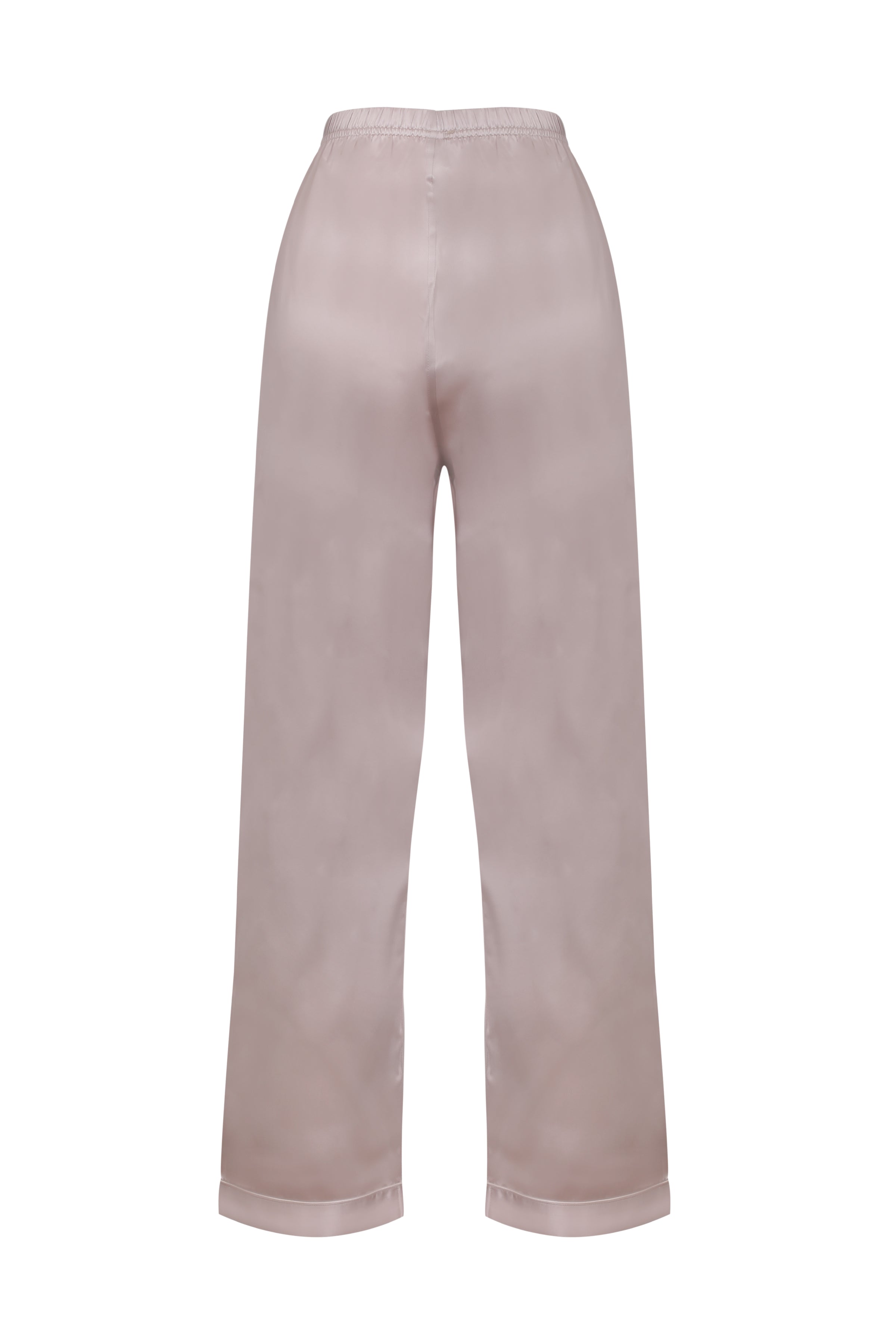 Gri Roma Saf İpek Pijama Takımı