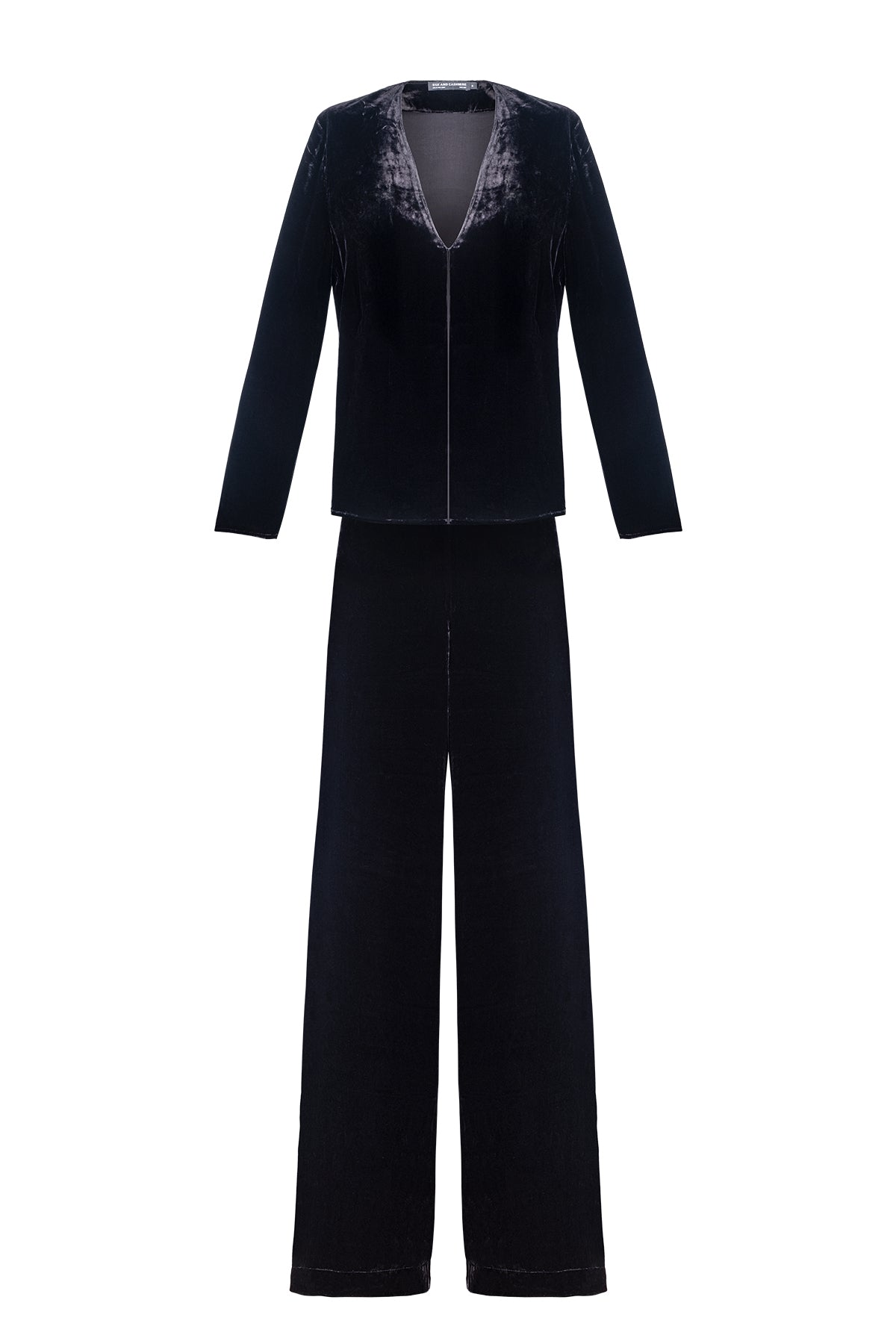 Siyah Paris İpekli Kadife Ceket