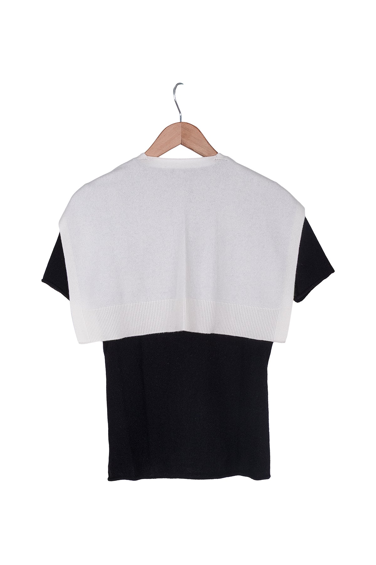 Beyaz Lilly Saf Kaşmir Kazak Atkı