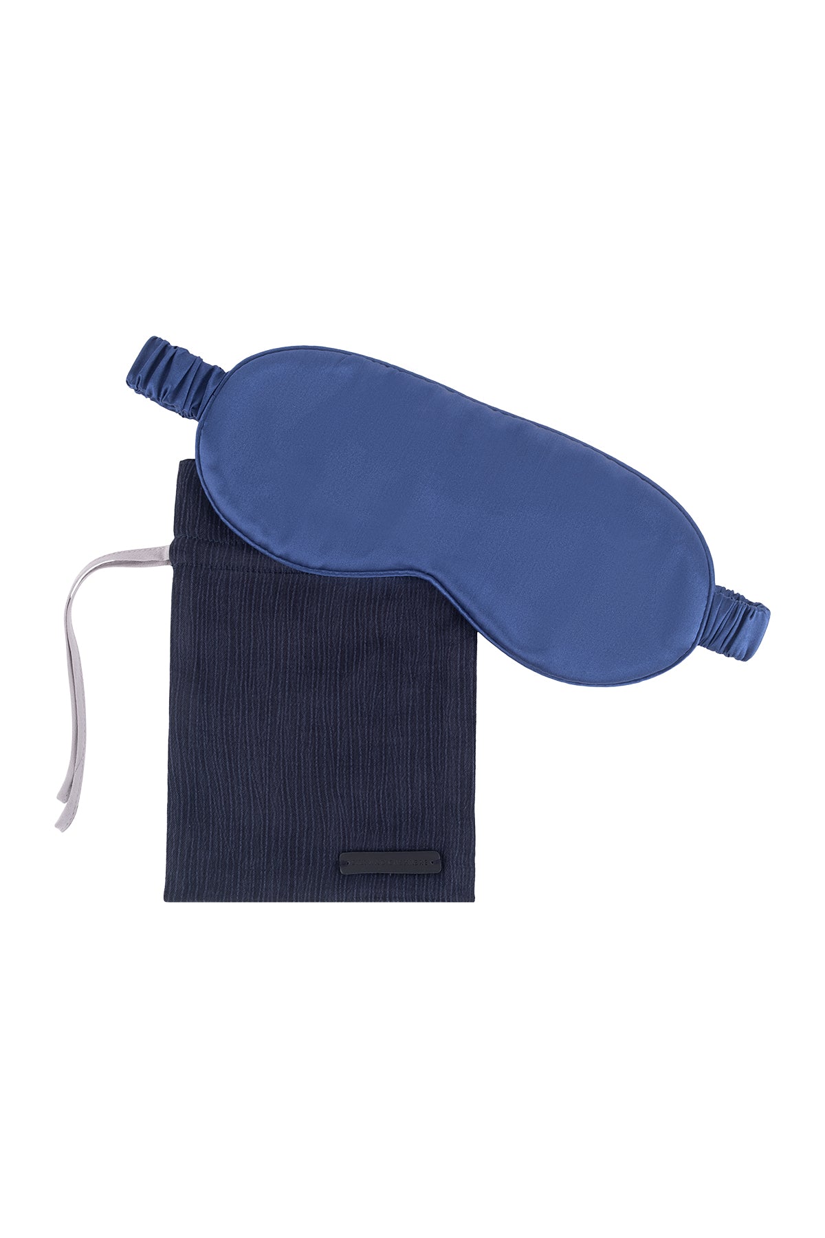 Lacivert Anabel Saf İpek Göz Bandı