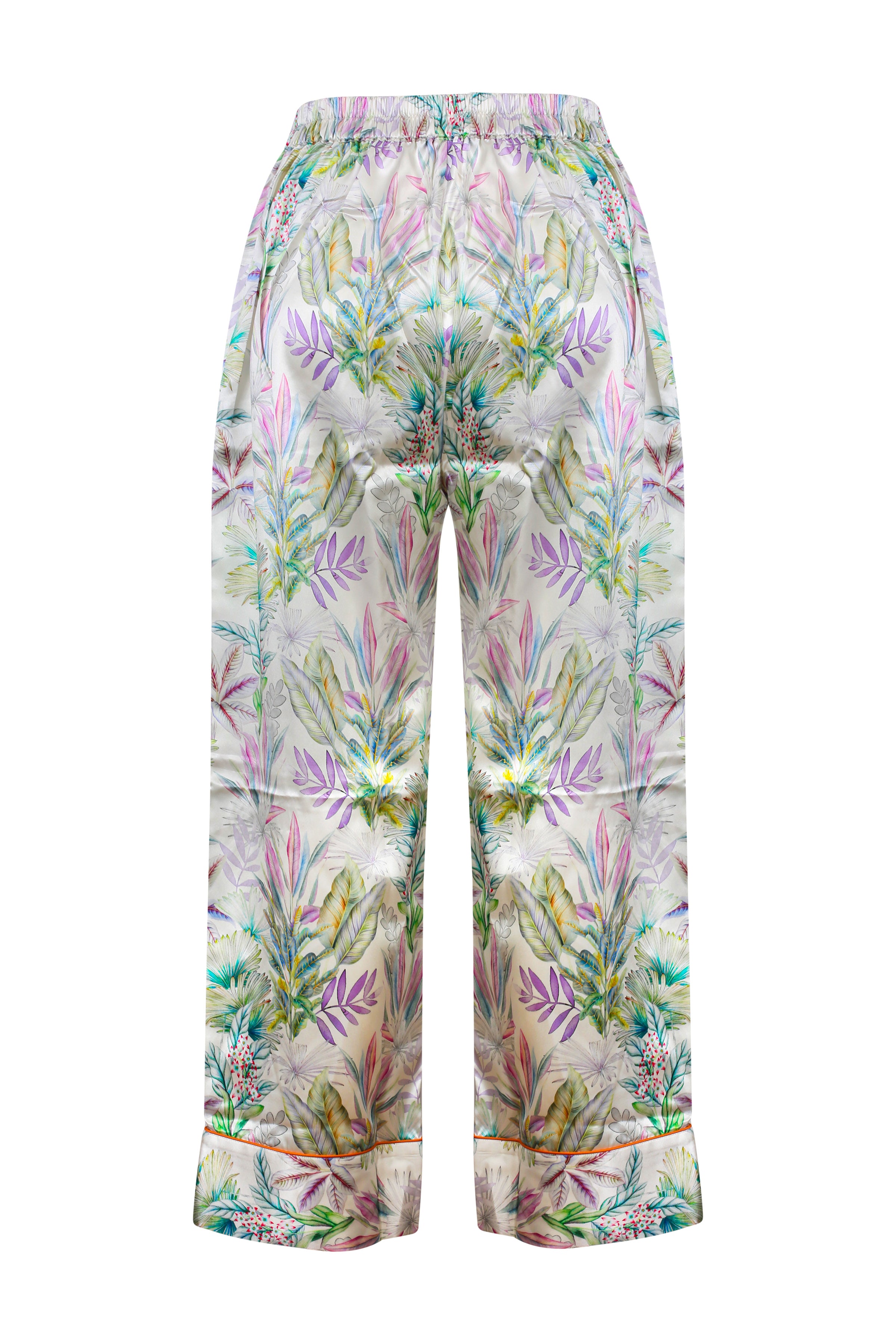 Yeşil Roma Saf İpek Pijama Takımı