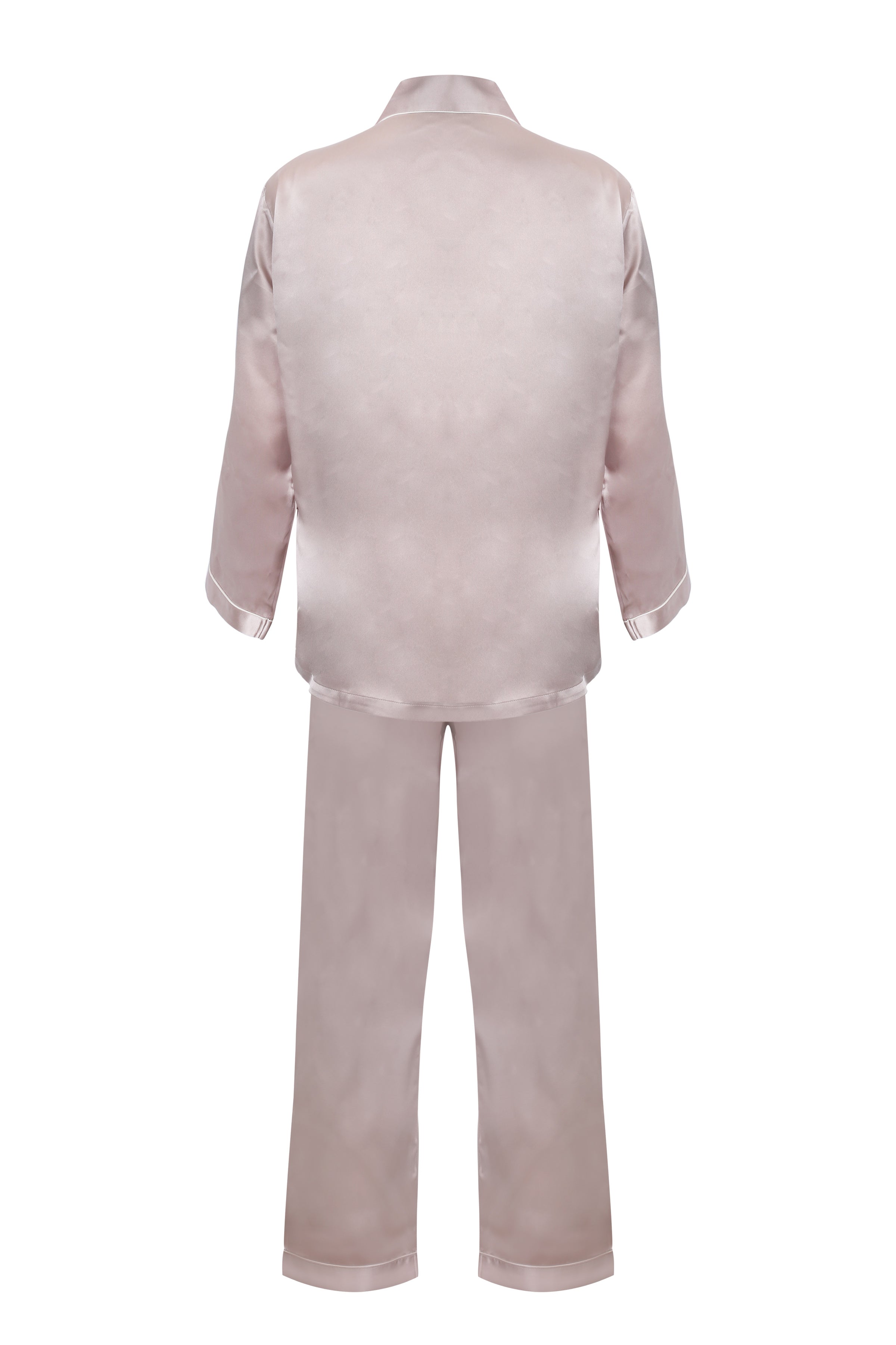 Gri Roma Saf İpek Pijama Takımı