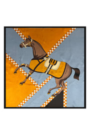 Bej Laila Saf İpek Roma Küçük Eşarp 50x50 cm