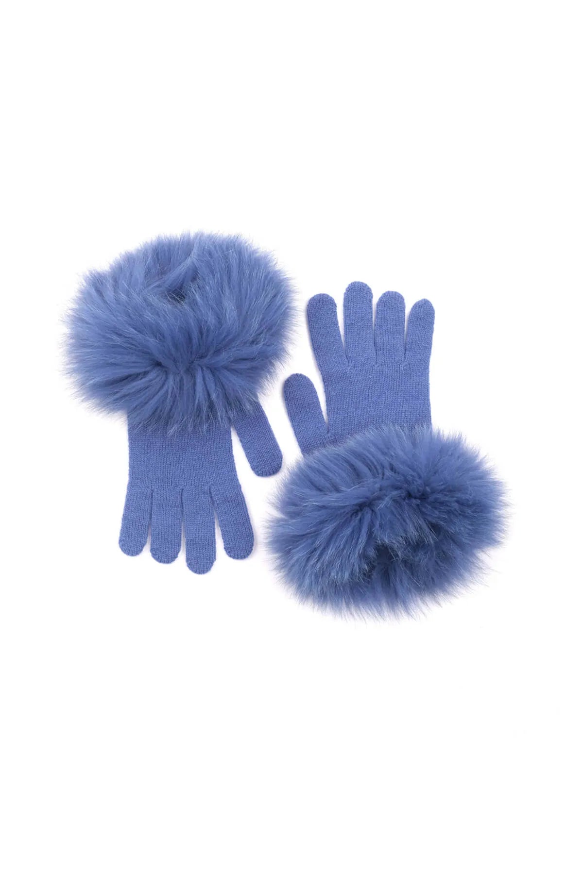 Mavi Rachel Yün Kaşmir Eldiven