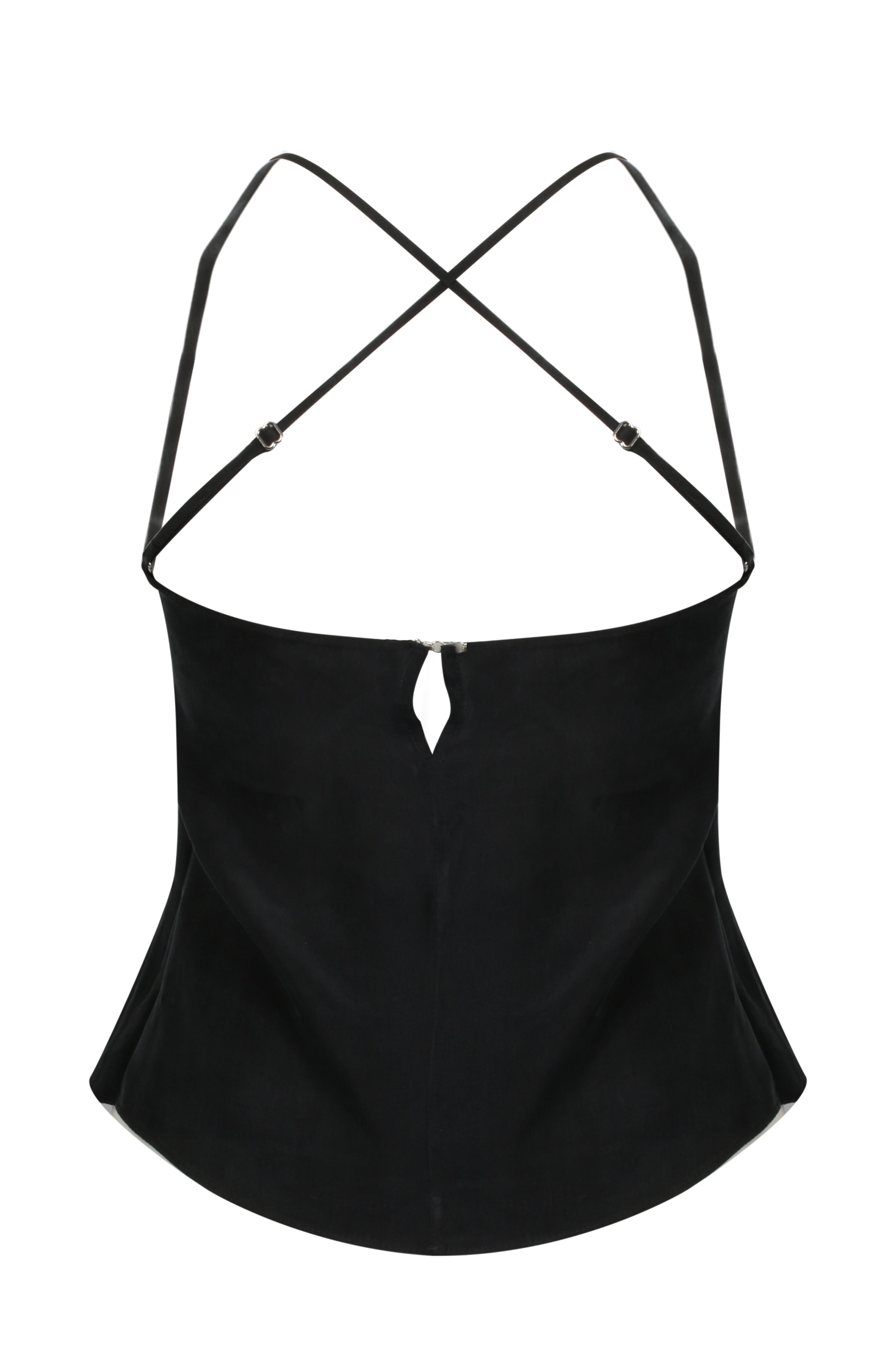 Siyah Claudia Müşteriye Özel Dikim Akılı Bluz