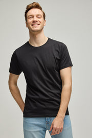 Siyah & More Pamuk Yuvarlak Yaka Kısa Kollu Tişört