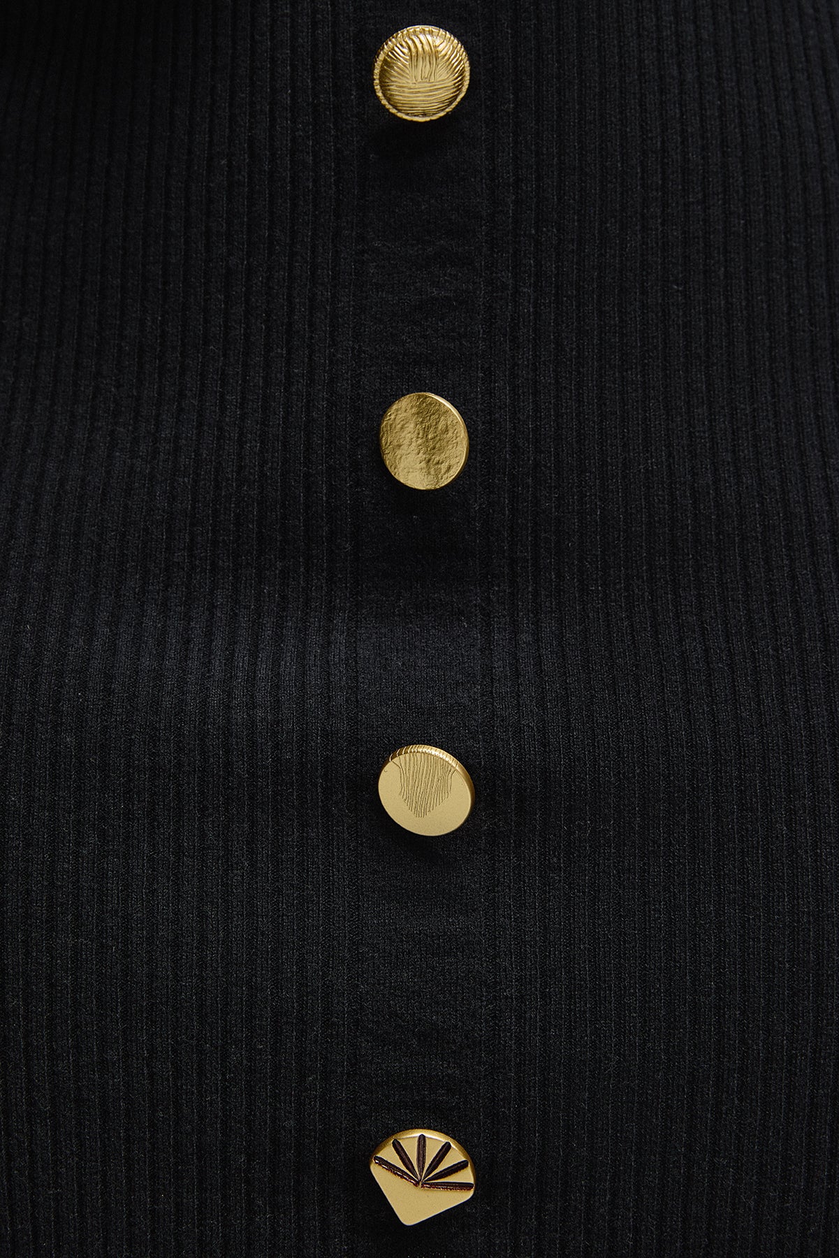 Siyah Saf Yün Stella Ribanalı Kadın Kısa Etek