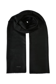 Siyah Jas ipekli Tek Renk Şal 70x180 cm