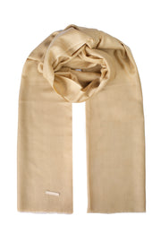 Camel Jas ipekli Tek Renk Şal 70x180 cm