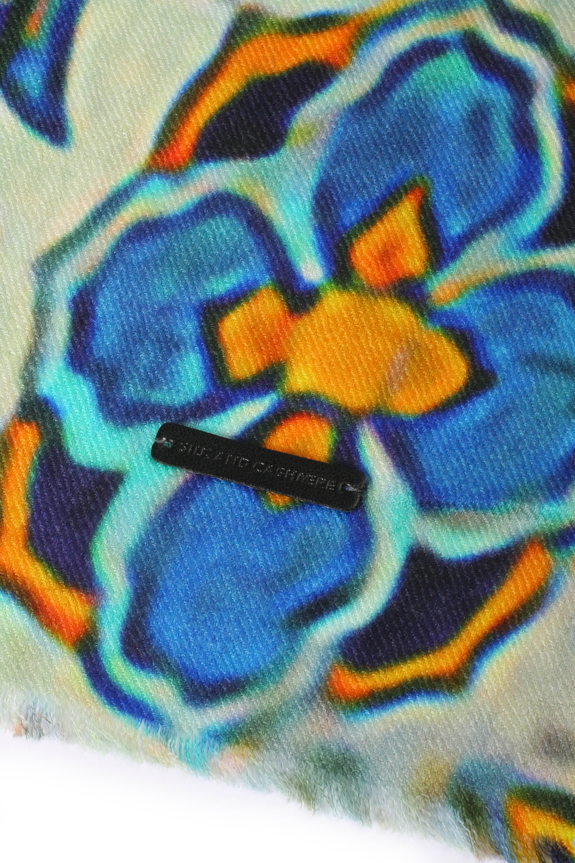 Renkli Jas ipekli Desenli Şal 70x180 cm