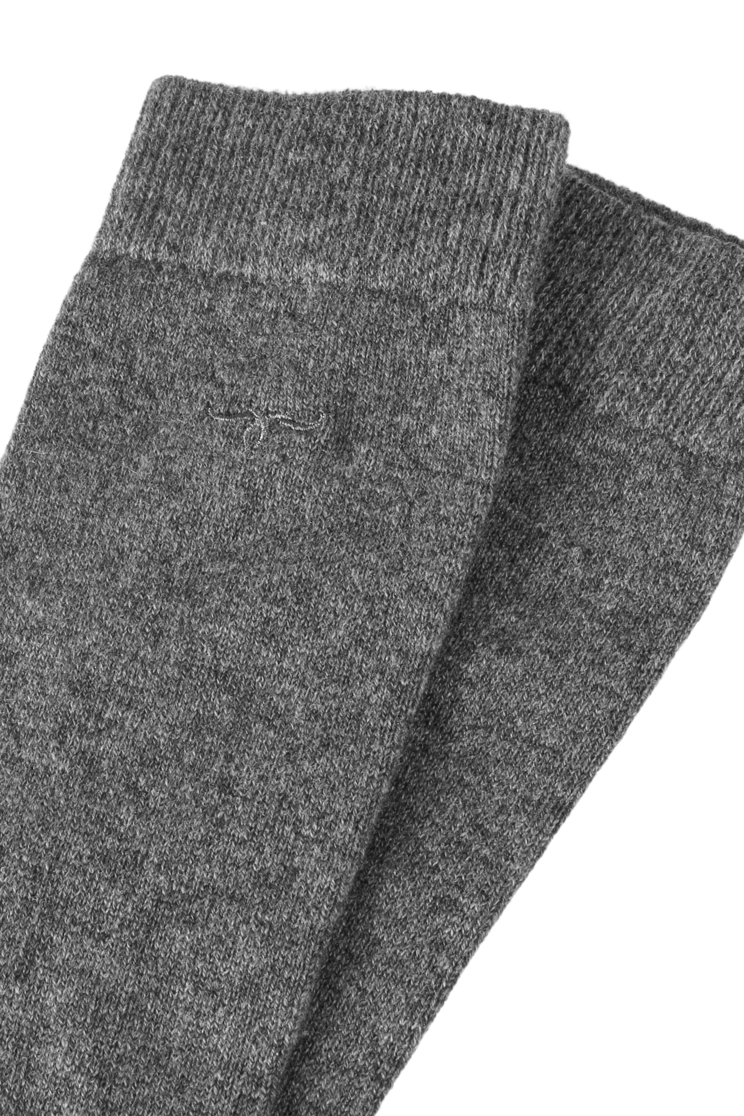 Orta Gri Melanj Saf Kaşmir Erkek Çorap