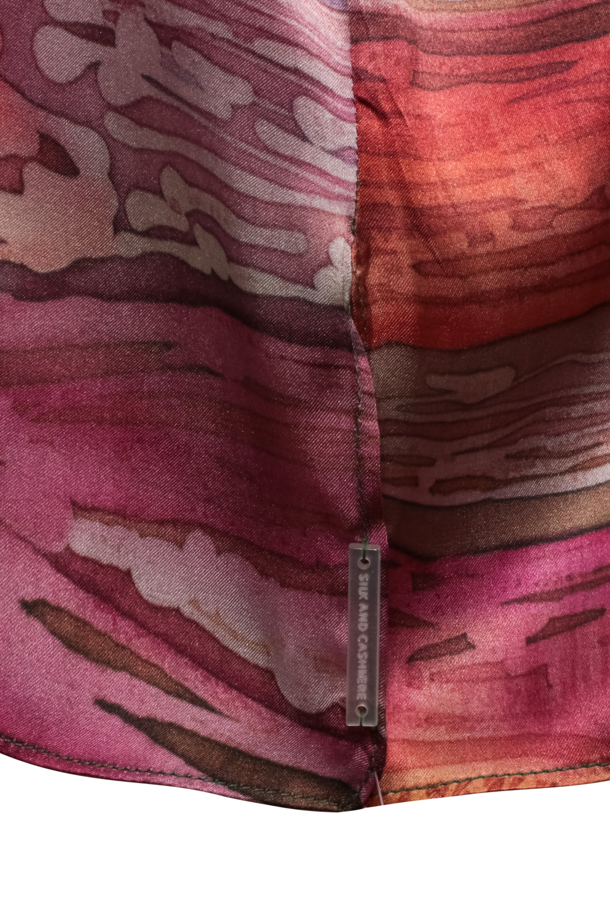 Renkli Nature İpek Desenli Kısa Kollu Tunik