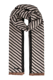 Gri Roma Baskılı Lotus Atkı 43x195 cm