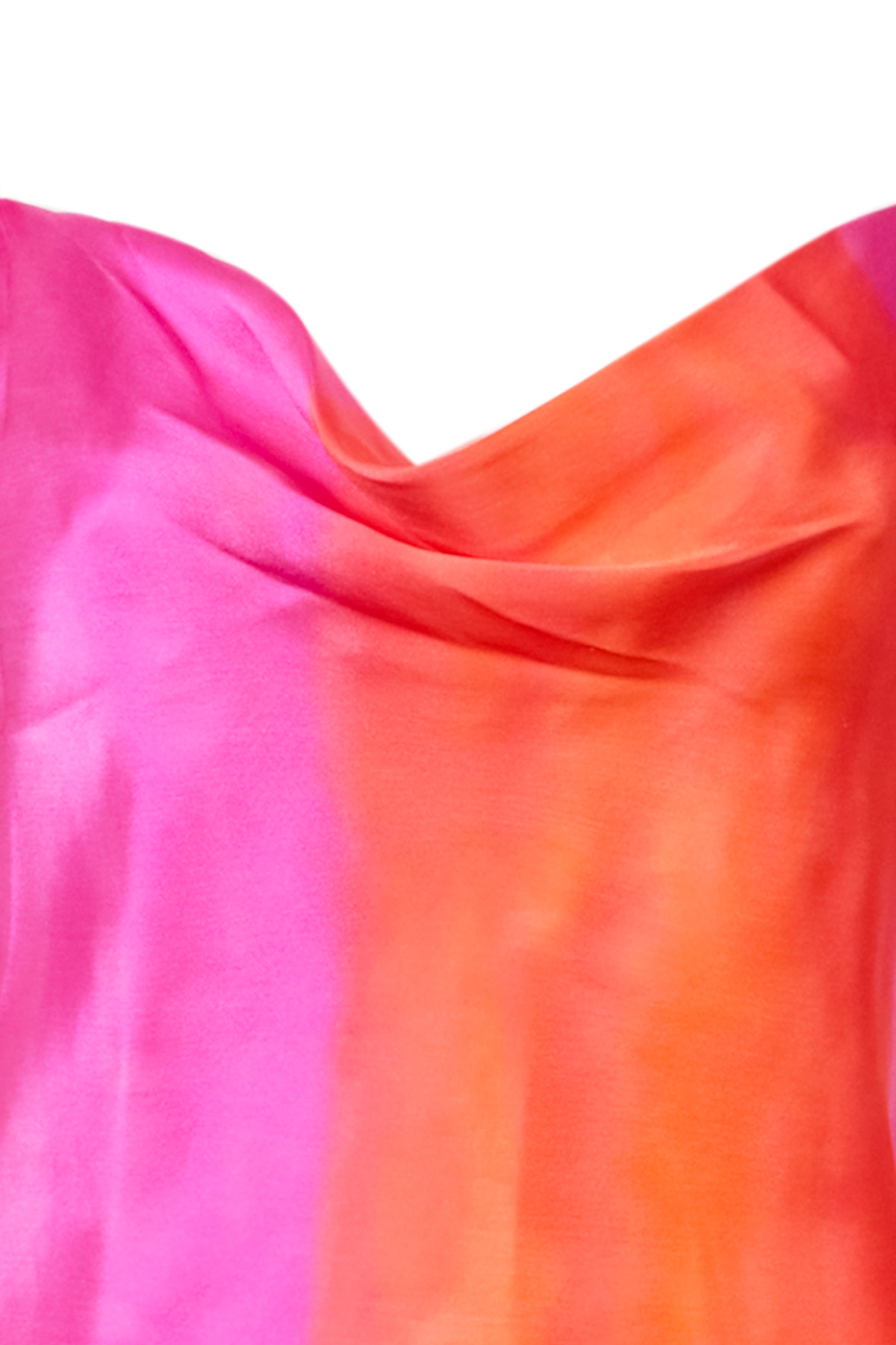 Renkli Nature İpek Desenli Elbise