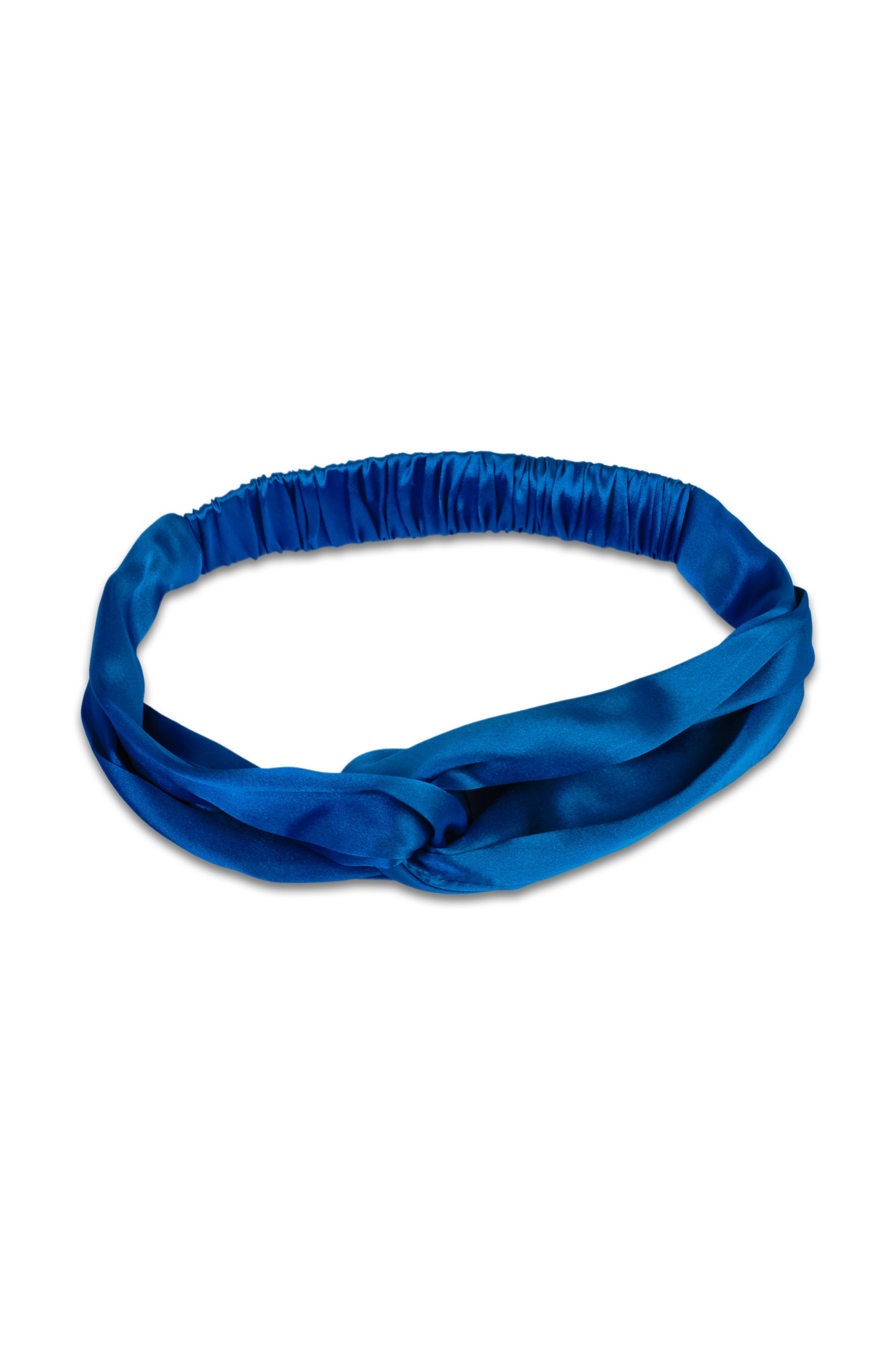 Lacivert Anabel Saf İpek Saç Bandı