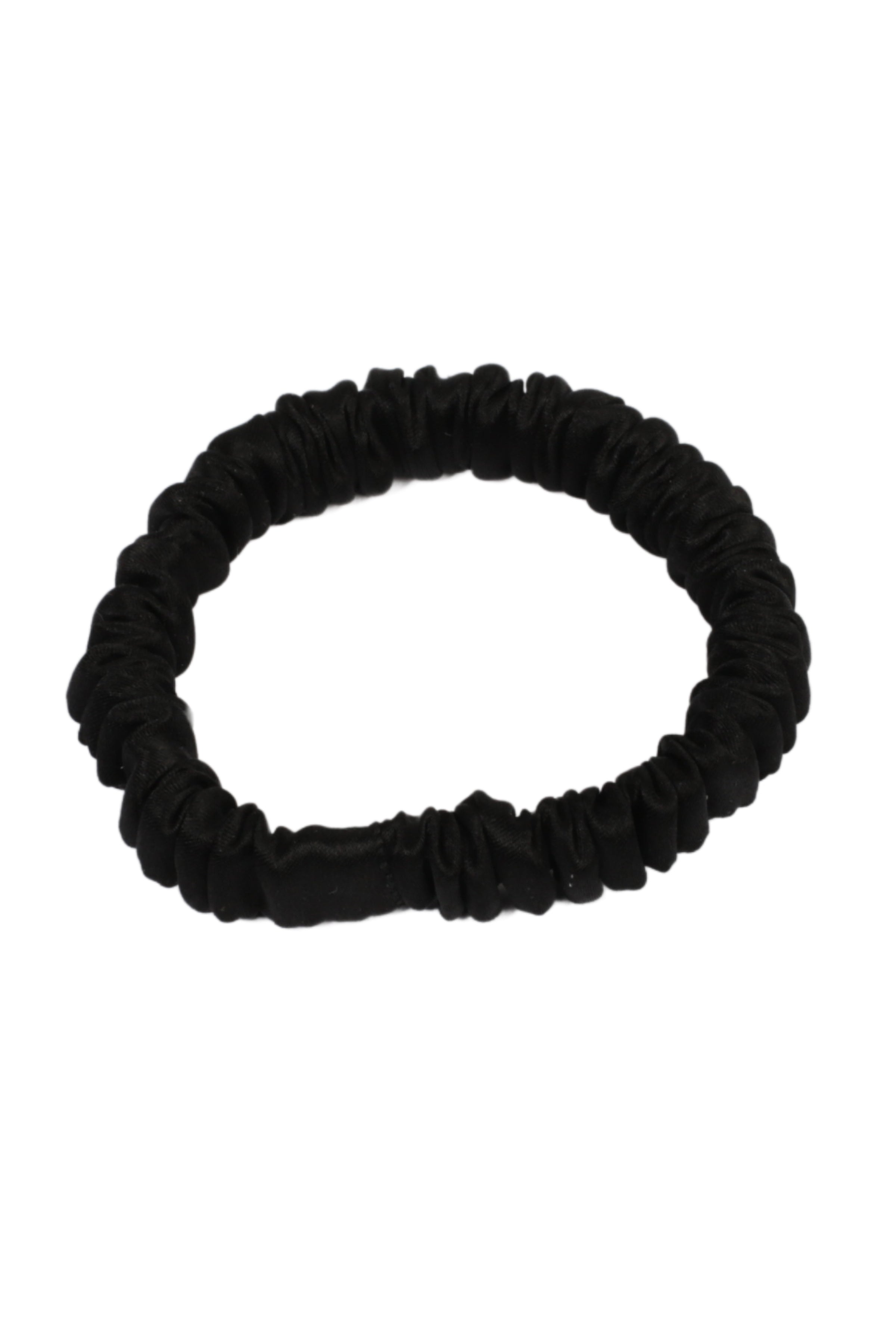 Siyah Anabel Saf Büzgülü İnce Toka