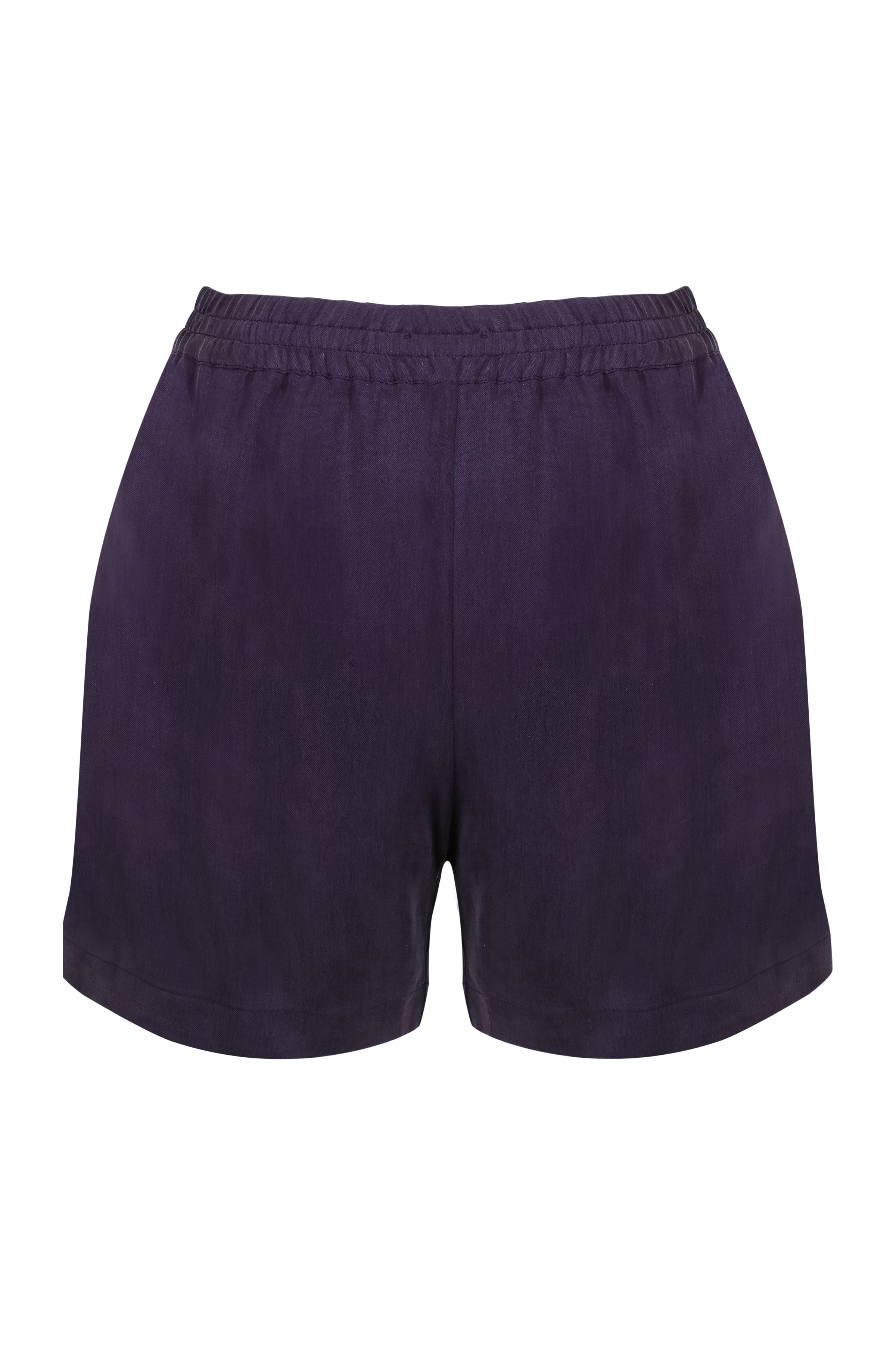 Mor Emma Cupro Şort