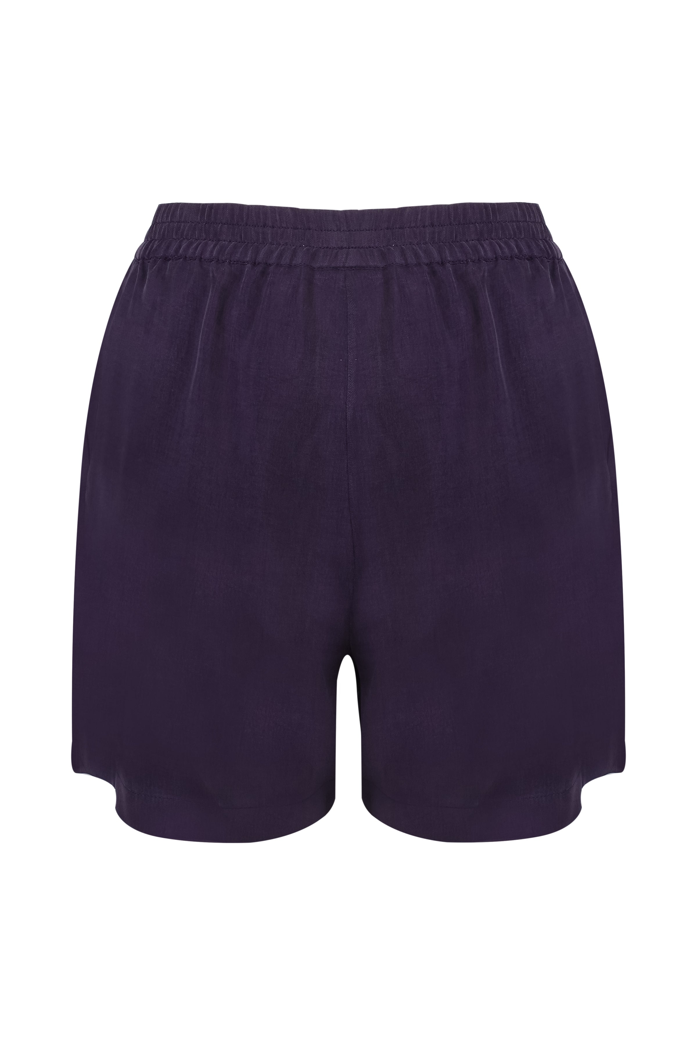 Mor Emma Cupro Şort