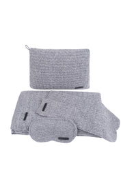 Gri Saf Kaşmir Yolculuk Seti