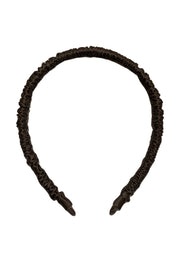 Vizon Anabel Saf İpek Büzgülü İnce Saç Tacı