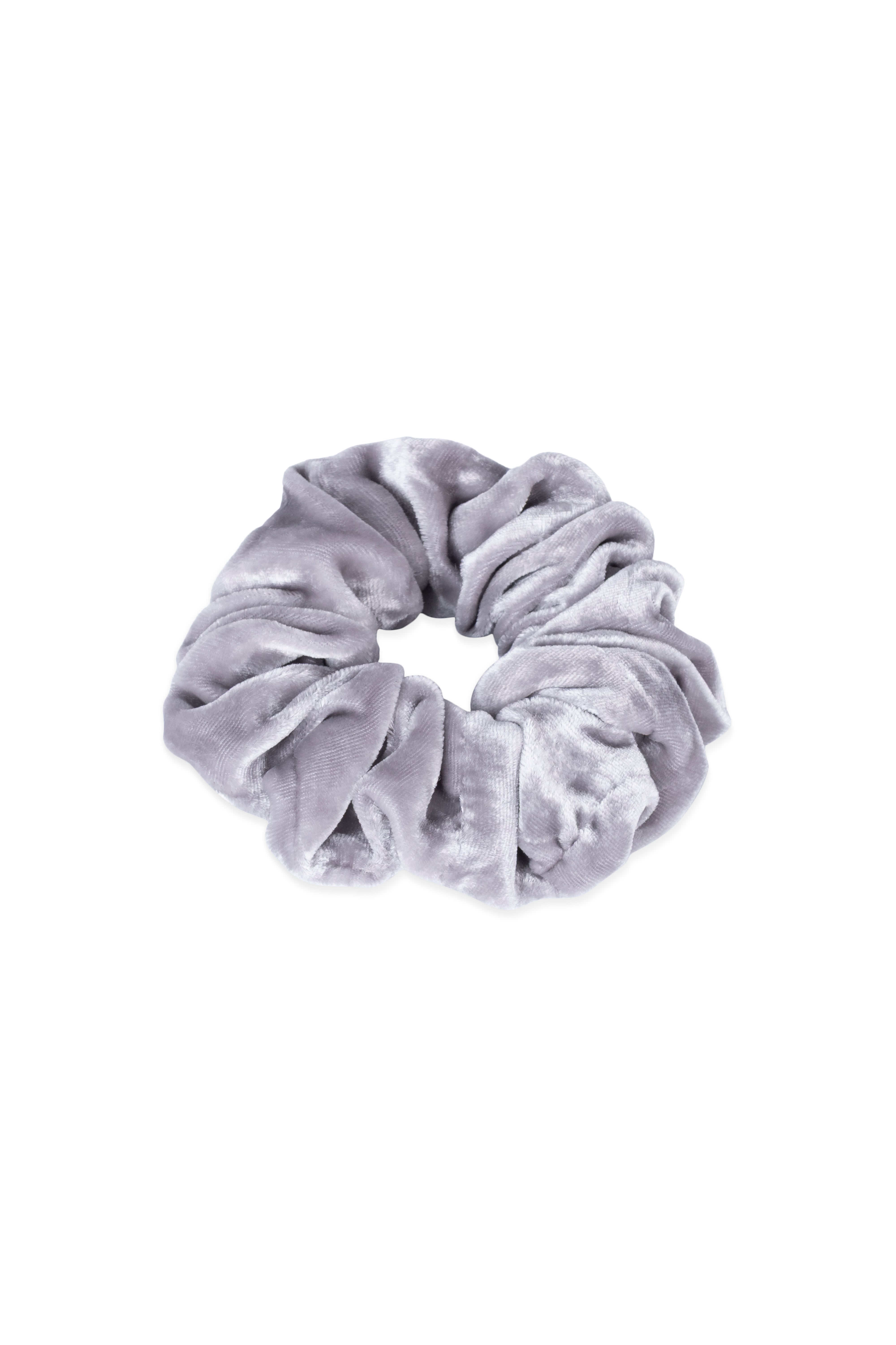 Gri Kadife İpekli Saç Tokası