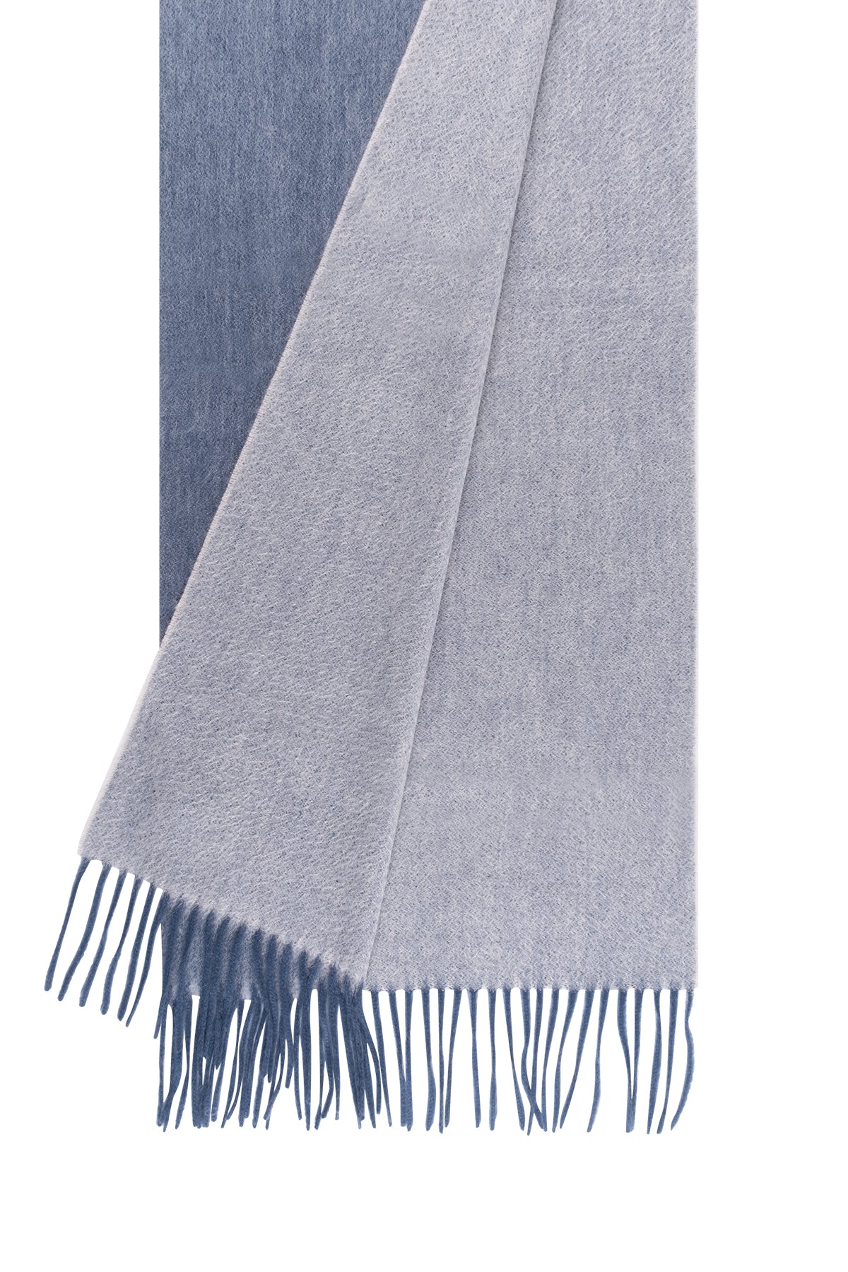 Mavi Patrick Saf Kaşmir Çift Renkli Atkı 30x164 cm