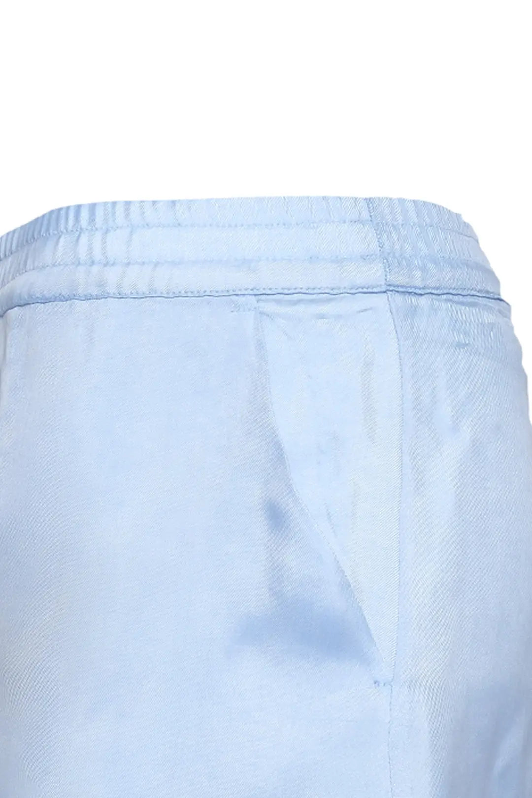 Açık Mavi Emma Rahat Kesim Kupro Şort Woman